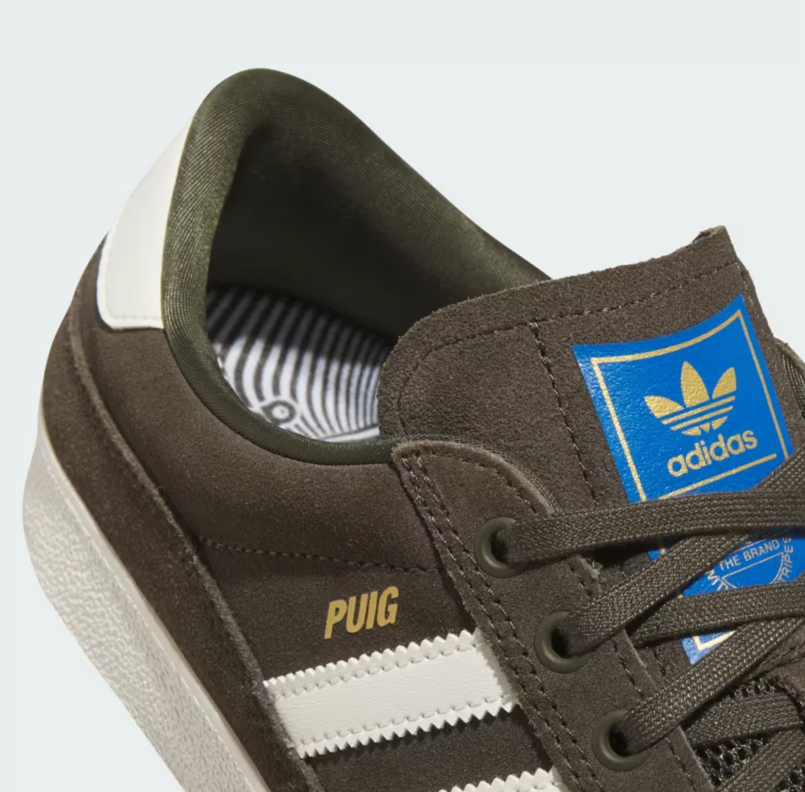 Adidas - Puig Indoor Shadow Olive / Off White / Blue Bird - Image 7