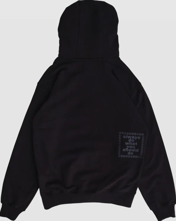 Always Do What You Should Do - Motion Hoodie Black - Image 2