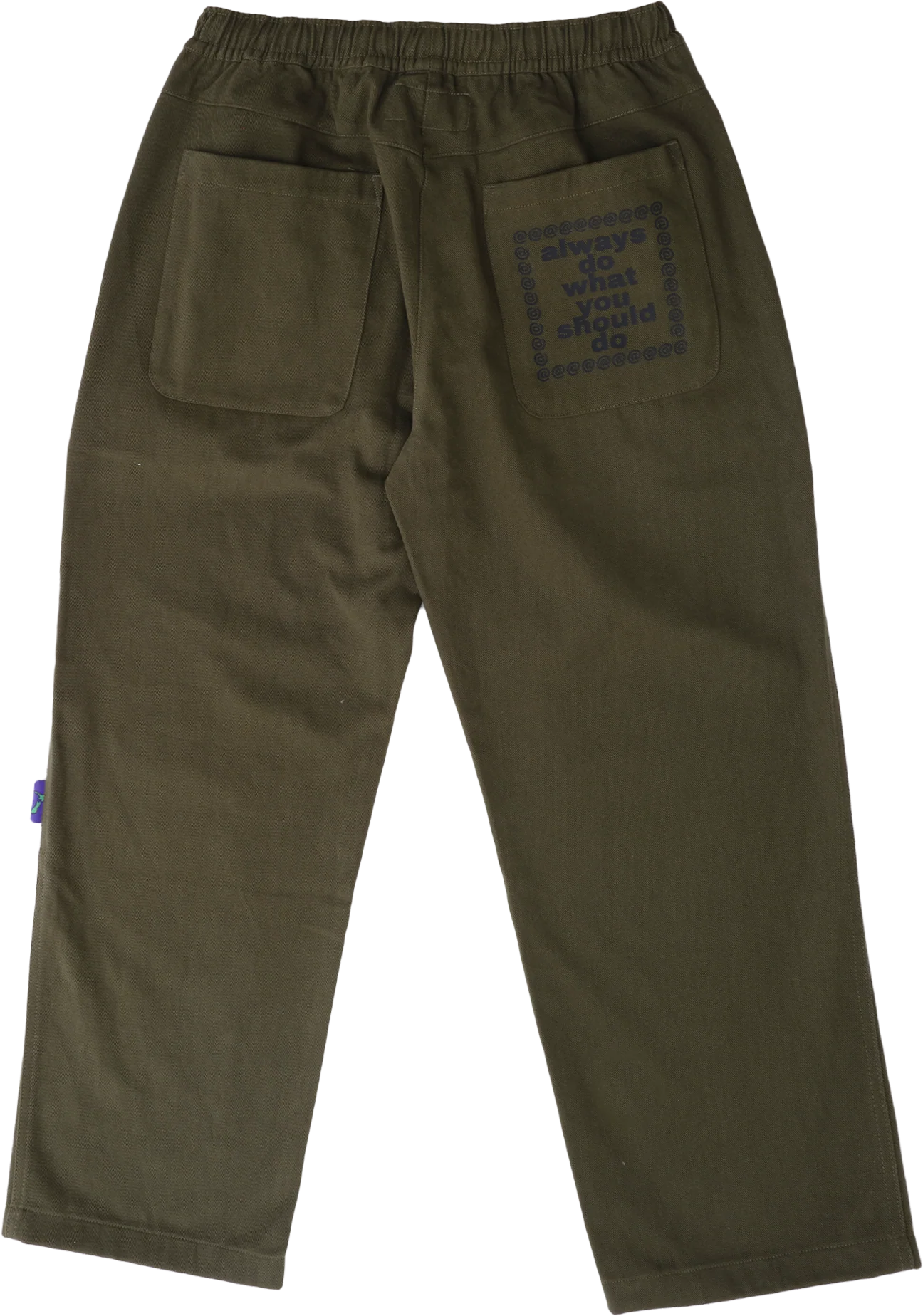 Always Do What You Should Do - Relaxed Skate Pant Green - Image 2