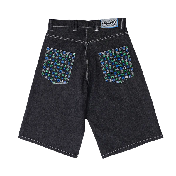 Always Do What You Should Do - Relaxed Unisex Denim Shorts Pocket Print - Image 2