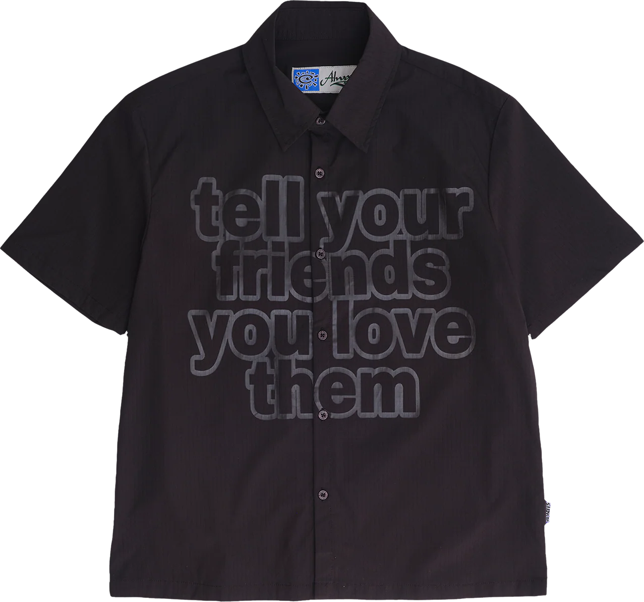 Always Do What You Should Do -  Tyfylt SS Shirt Black
