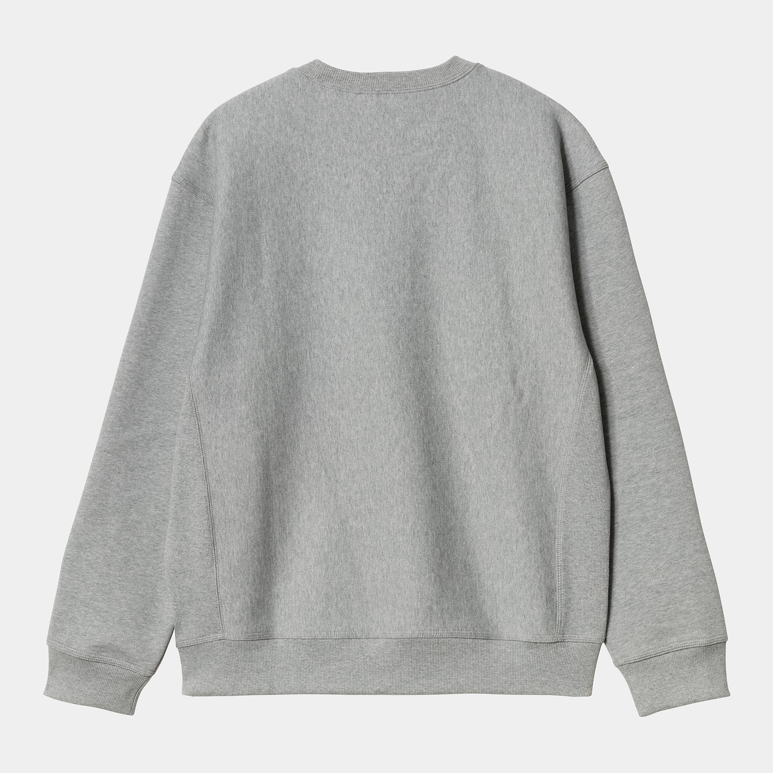 Carhartt WIP - American Script Sweat Grey Heather - Image 2