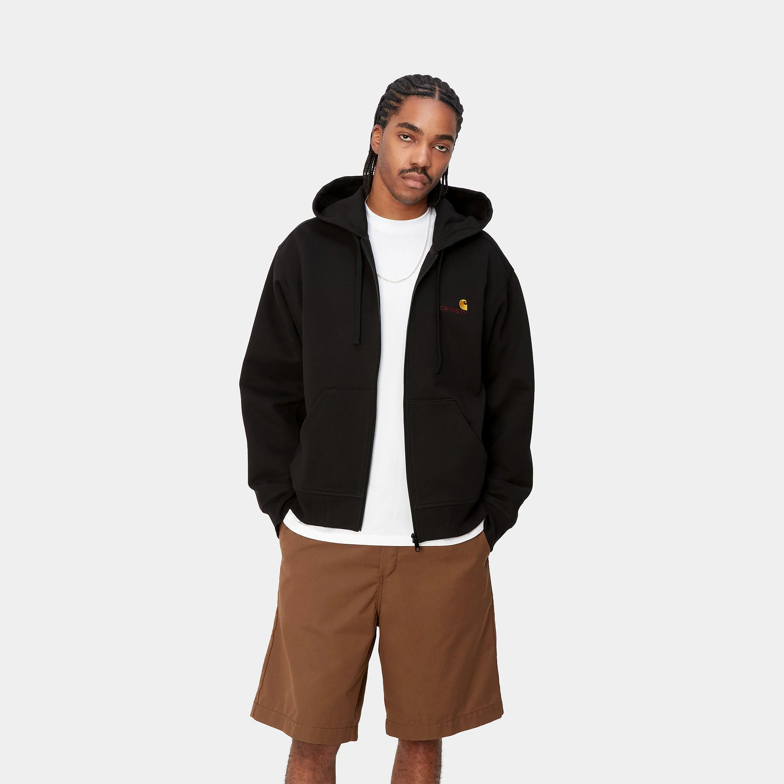 Carhartt - Hooded American Script Jacket Black - Image 3