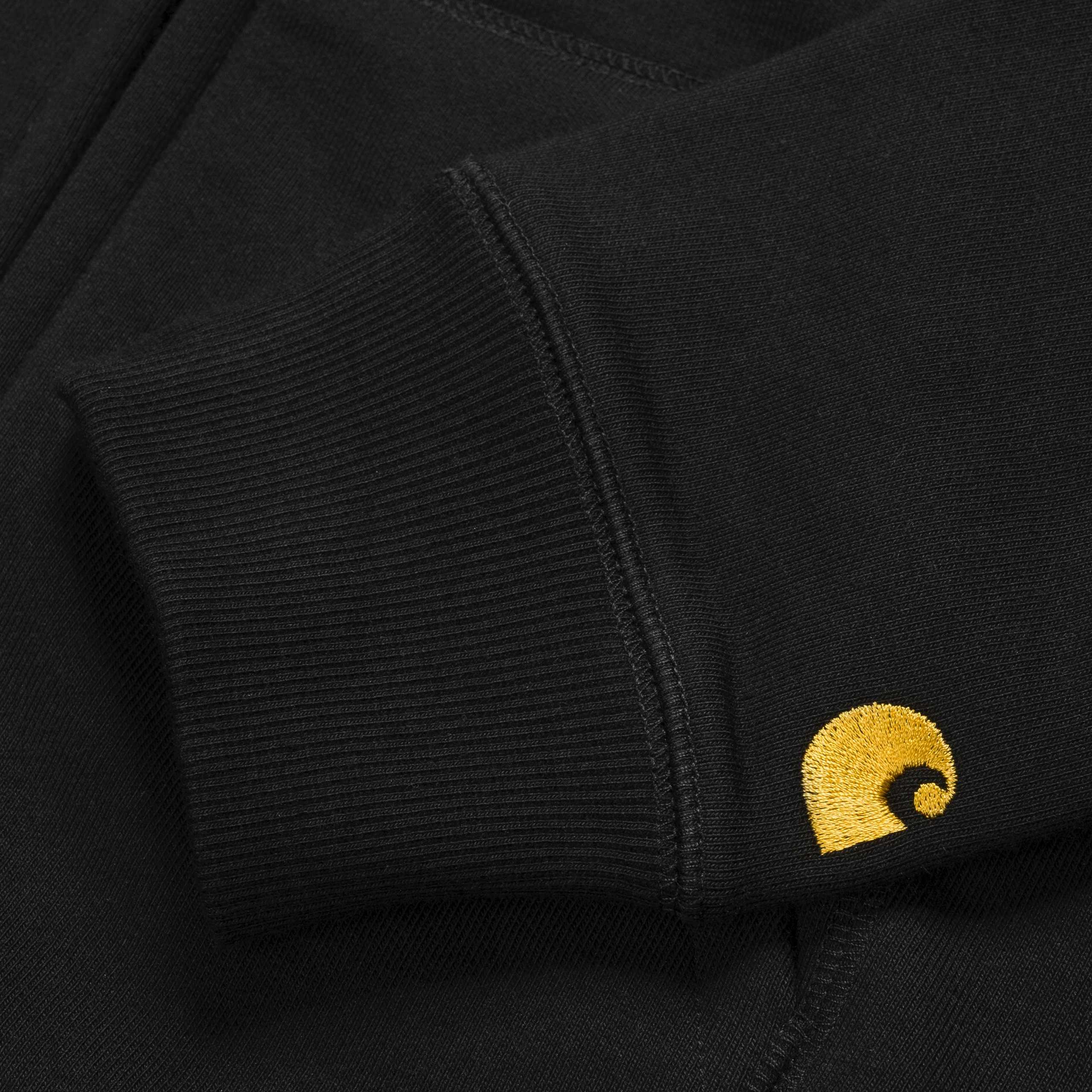 Carhartt WIP - Hooded Chase Jacket Black/Gold - Image 3
