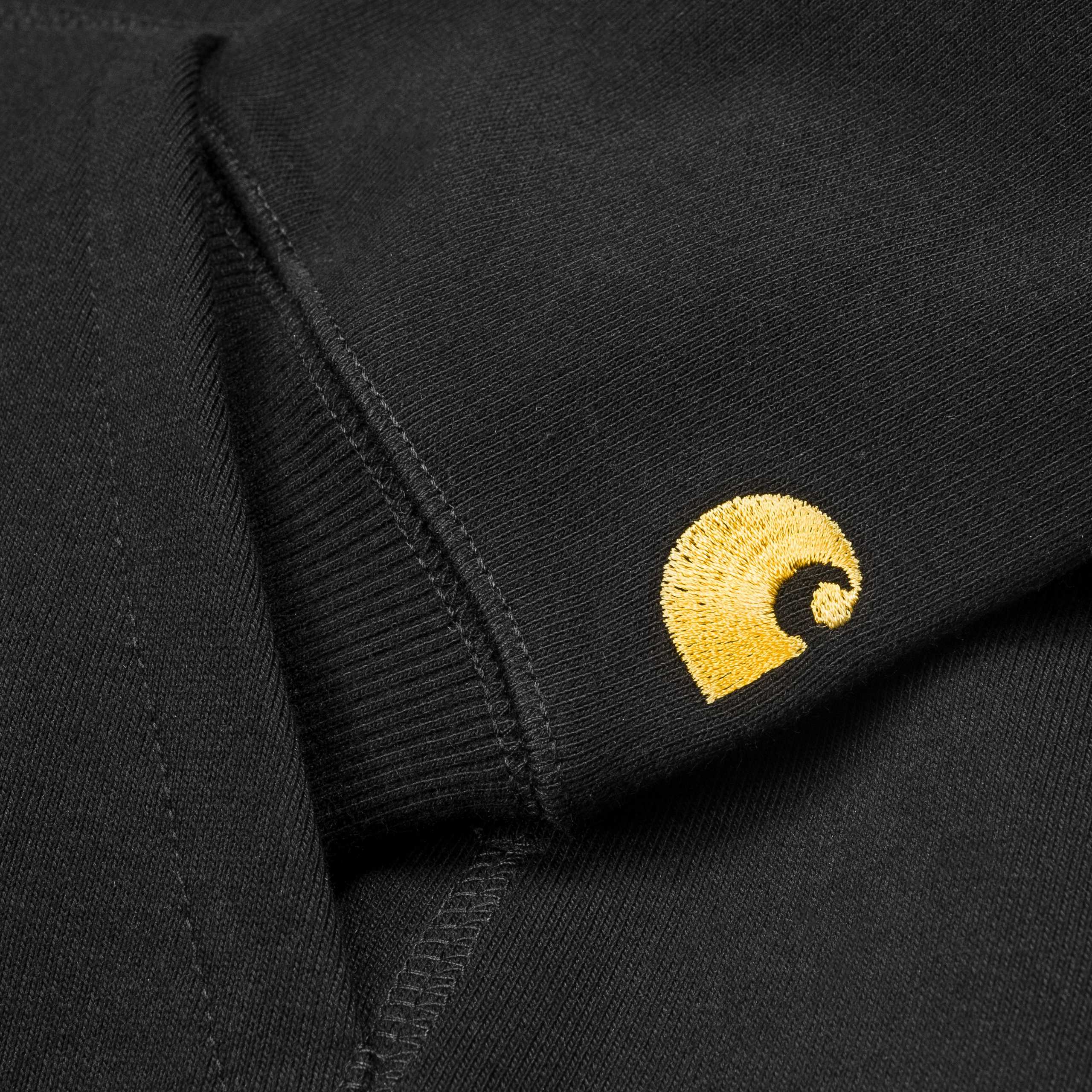 Carhartt WIP - Hooded Chase Sweatshirt Black - Image 3