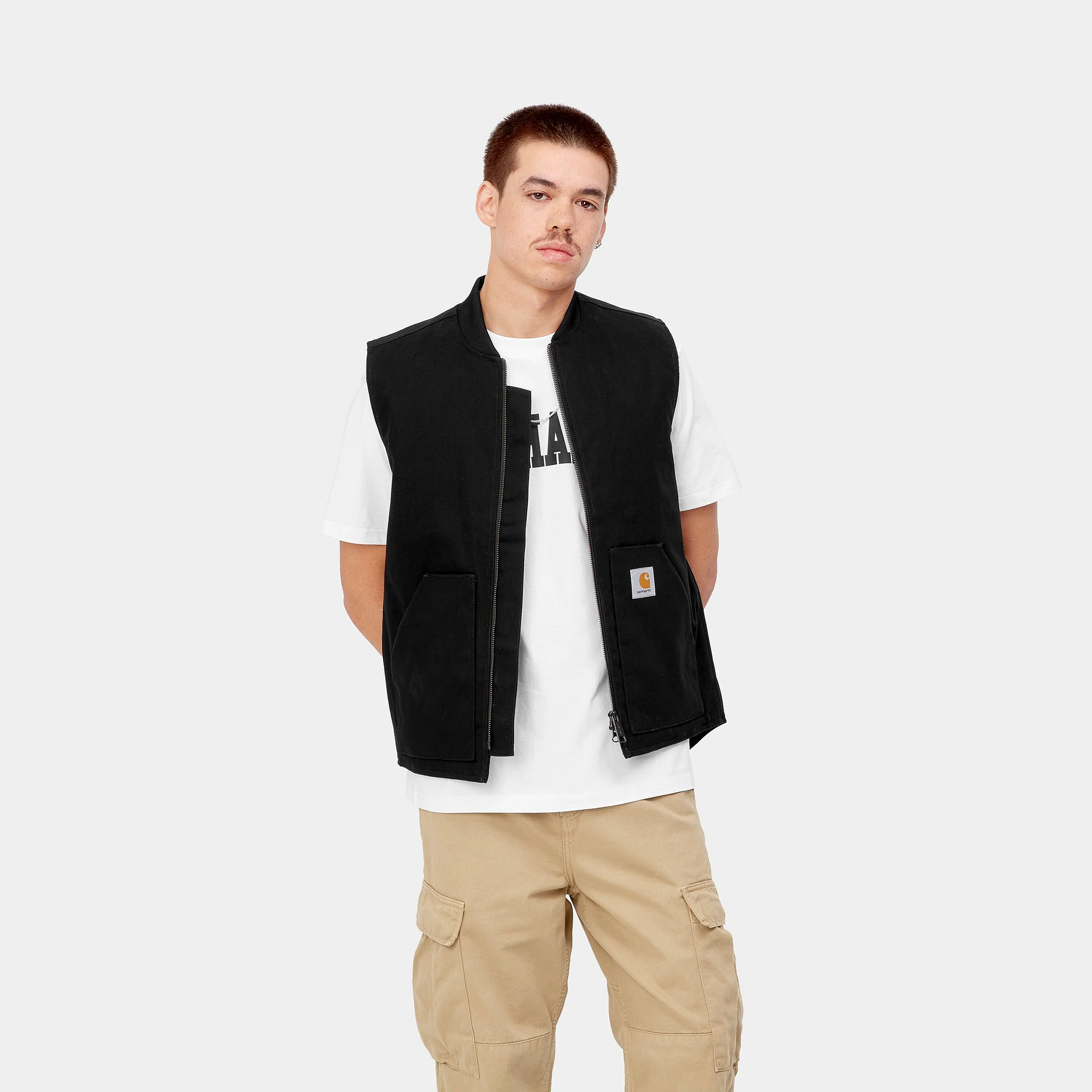 Carhartt WIP - Vest Black Rigid - Image 5