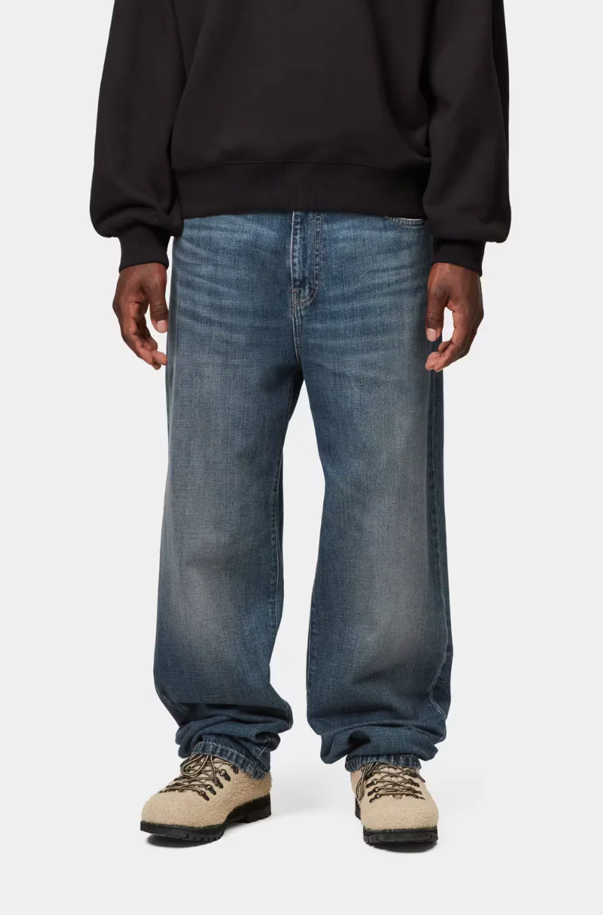 Carhartt WIP - Aaron Pant Blue, Dark Used - Image 6