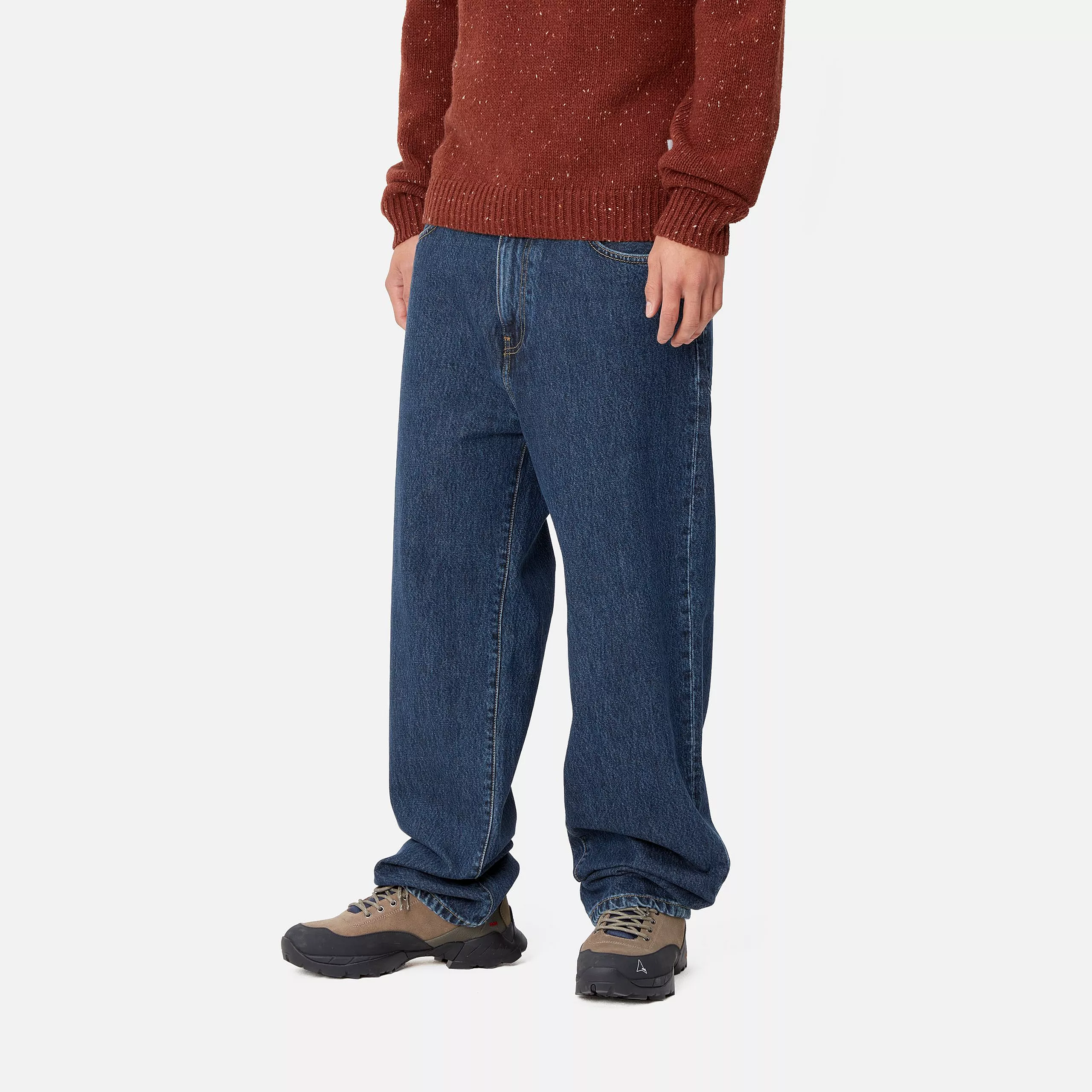 Carhartt WIP - Aaron Pant Blue Stone Washed - Image 3