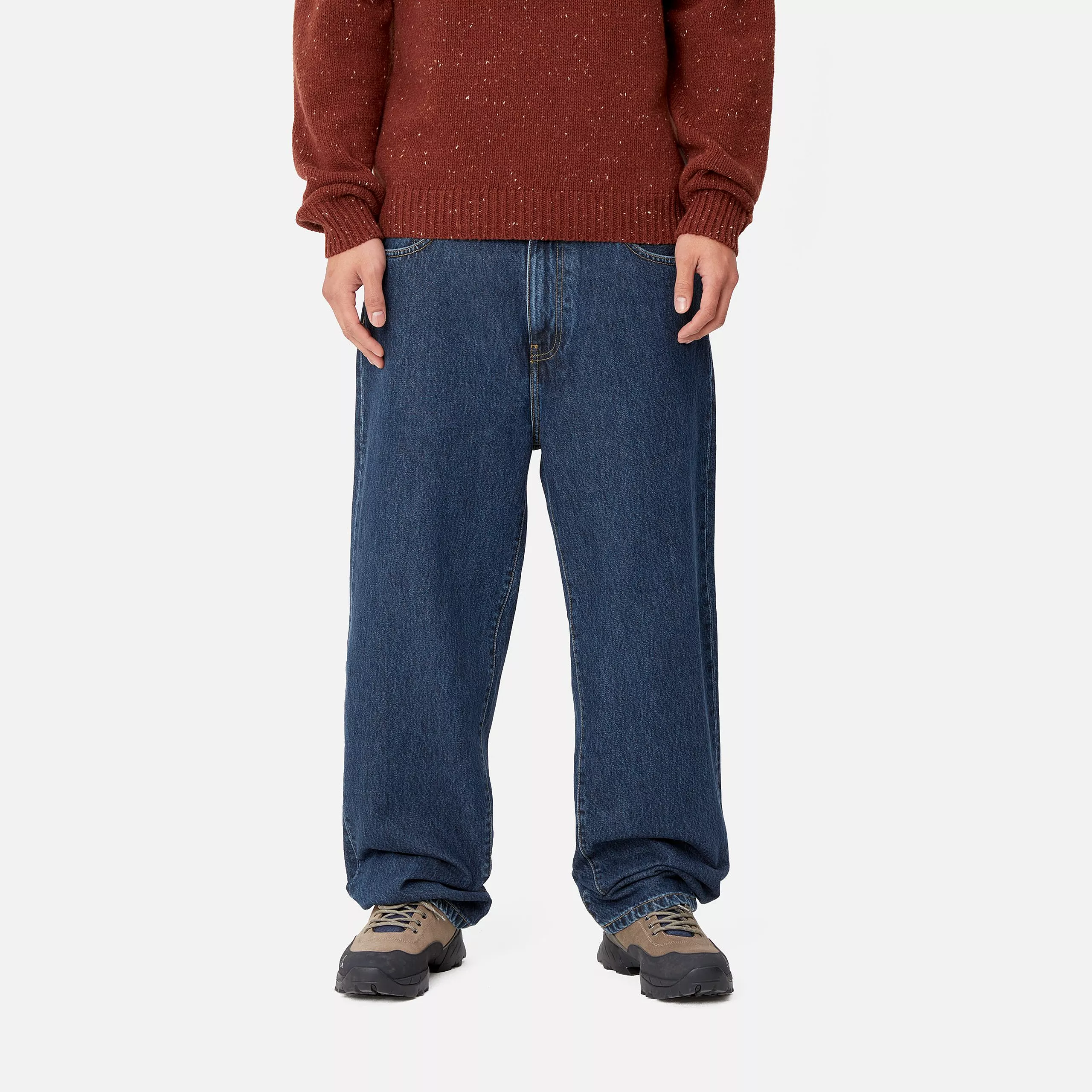 Carhartt WIP - Aaron Pant Blue Stone Washed - Image 4