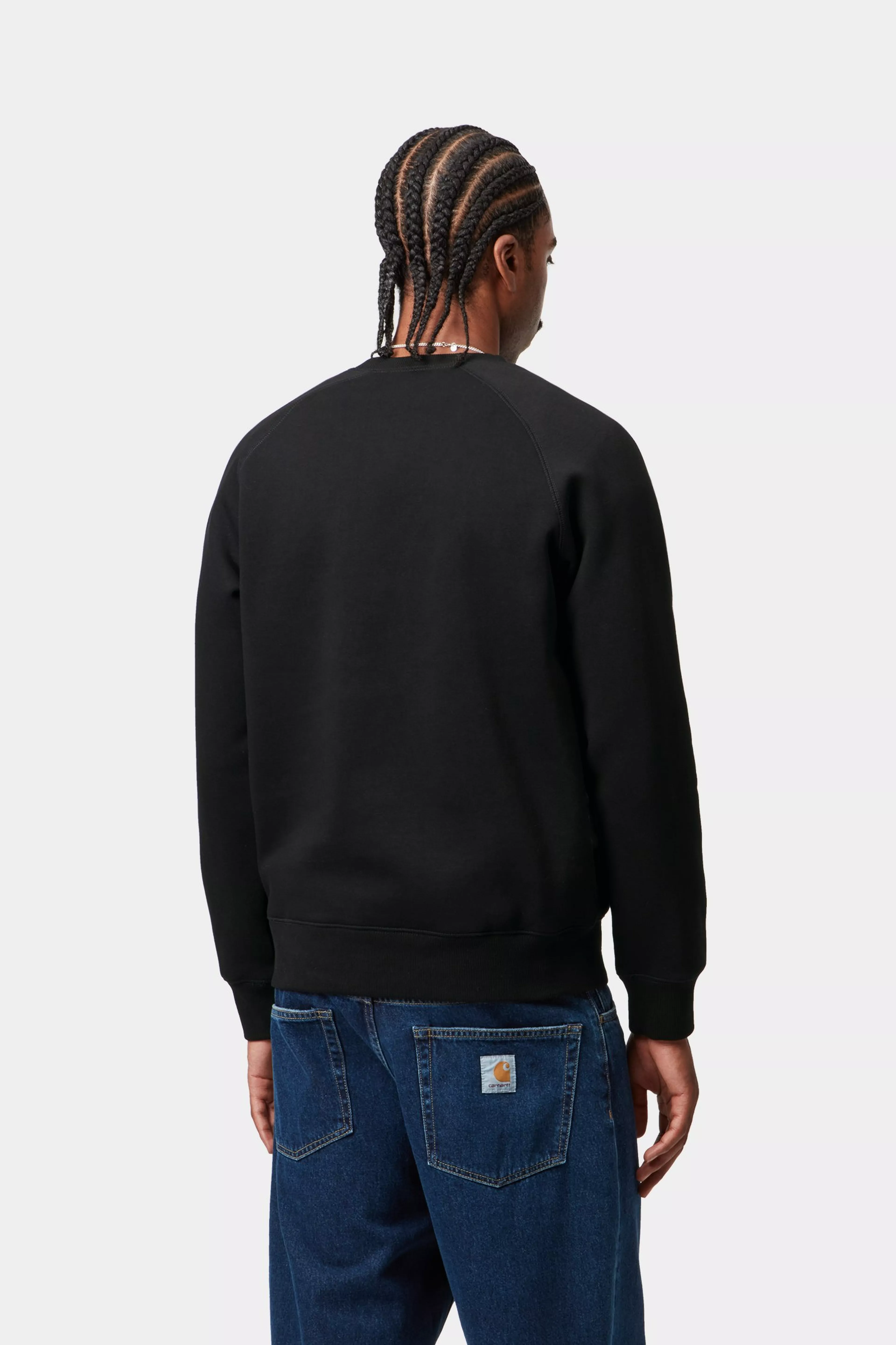 Carhartt WIP - Chase Sweatshirt Black / Gold - Image 4