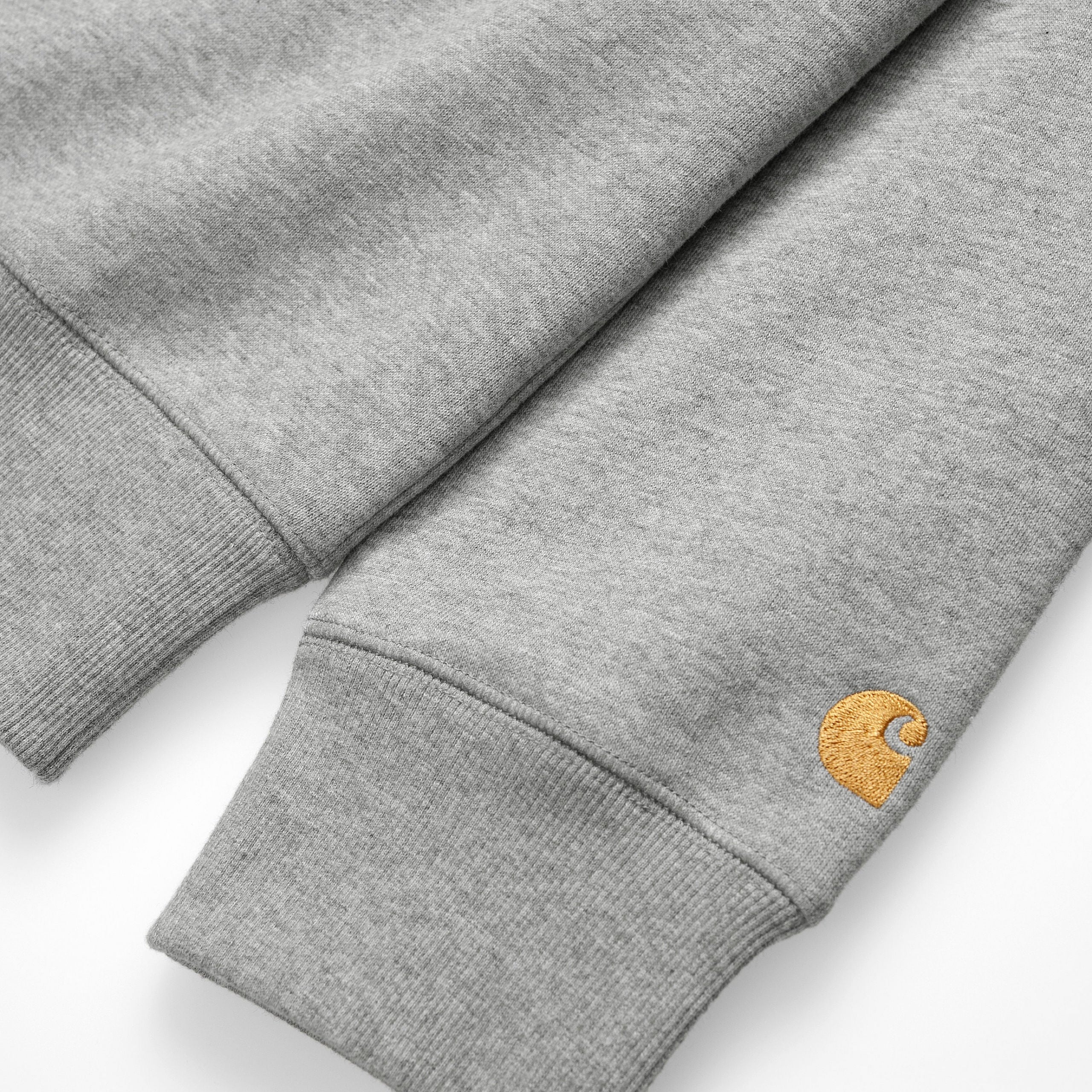 Carhartt WIP - Chase Sweatshirt Grey Heather / Gold - Image 2