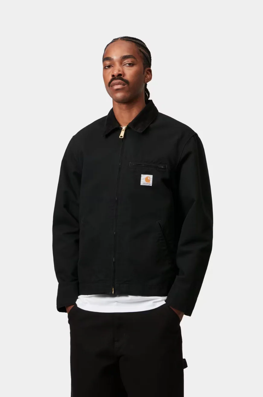Carhartt WIP - Detroit Jacket Black / Black Rinsed (Summer) - Image 3