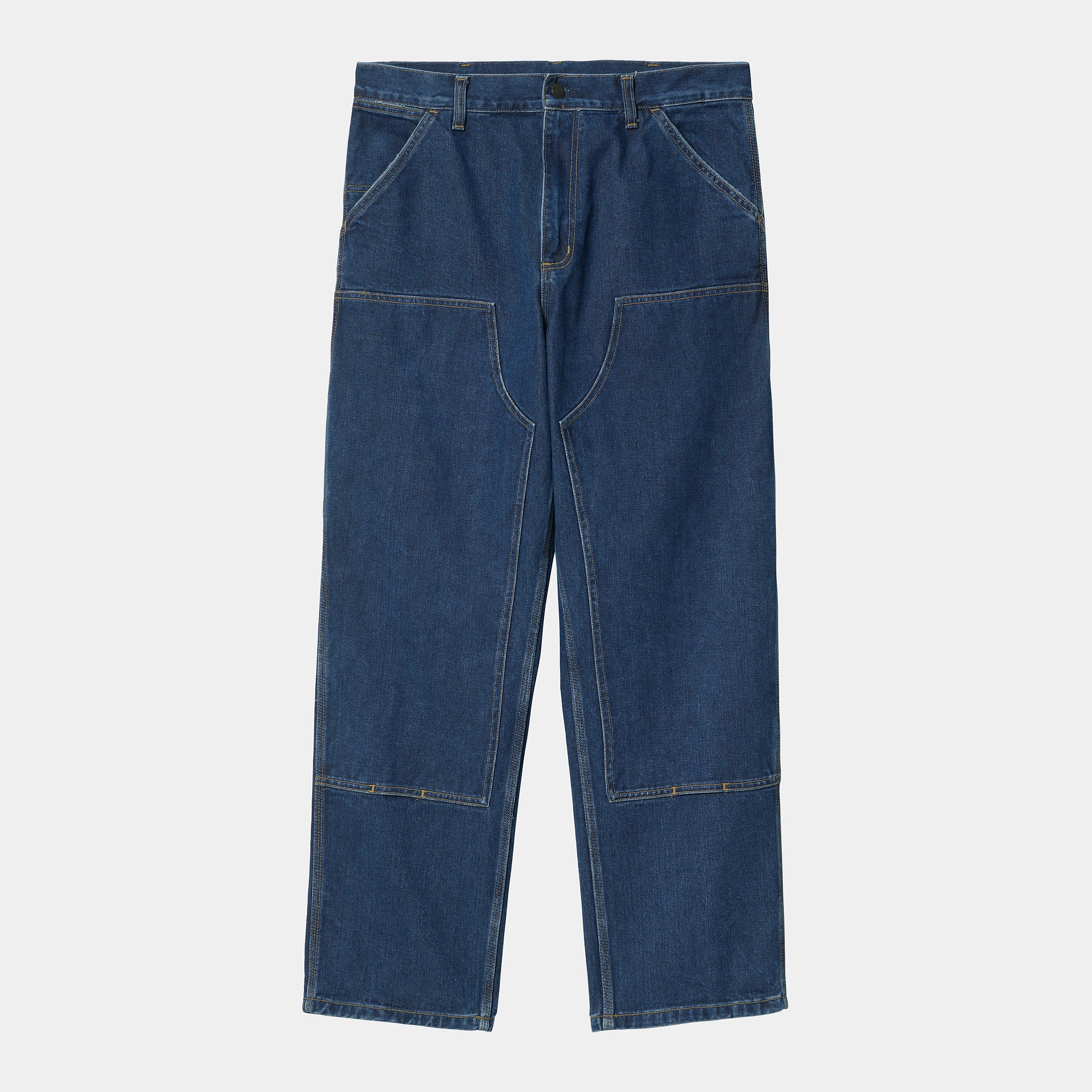Carhartt WIP - Double Knee Pant Blue Stone Washed - Image 2