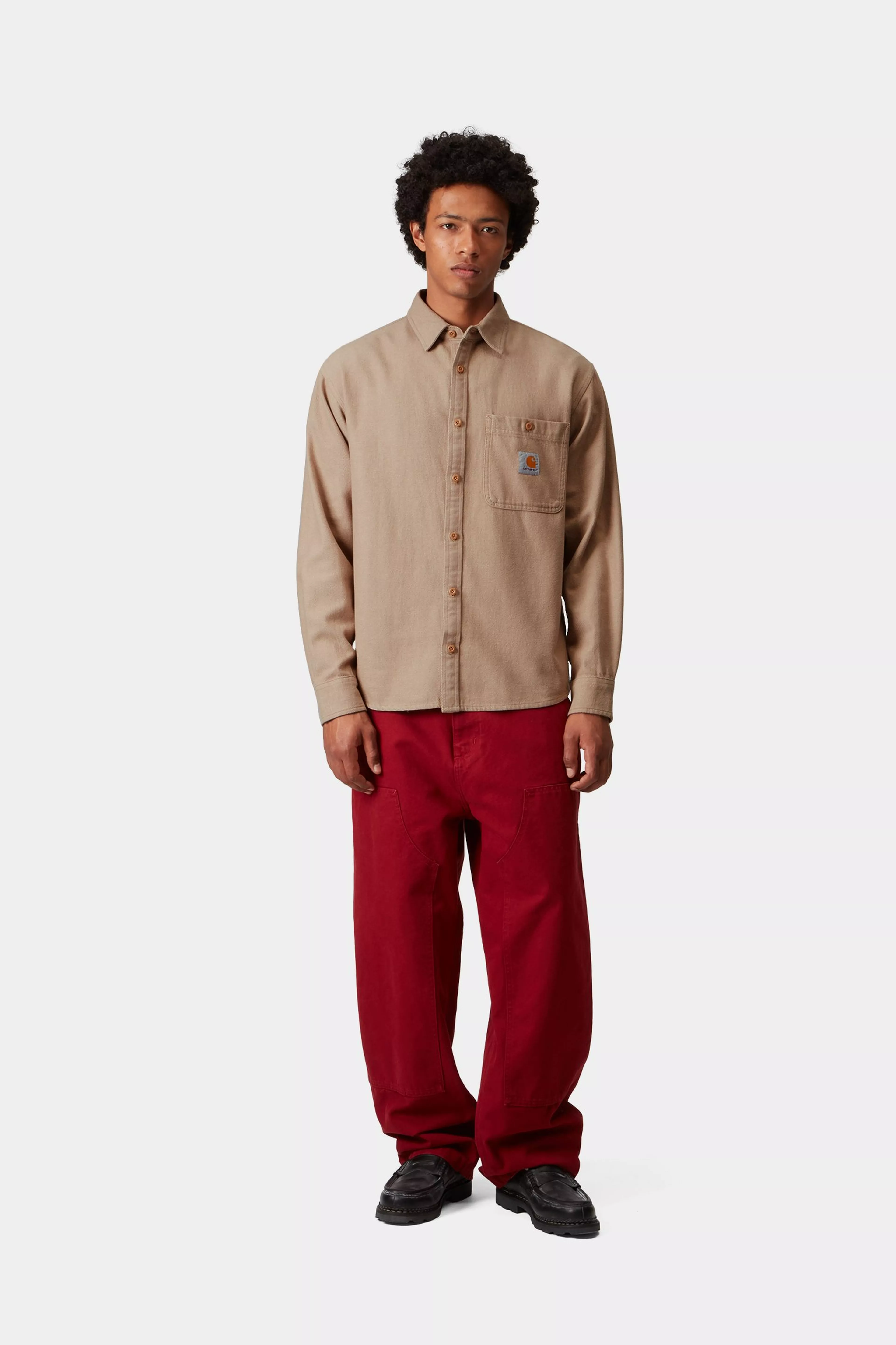 Carhartt WIP - Edgar Shirt L/S Peanut/Wax - Image 3