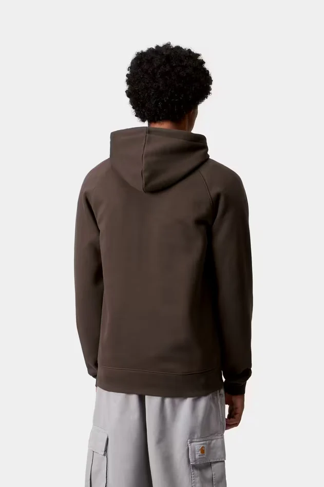 Carhartt WIP - Hooded Chase Sweatshirt Tobacco / Gold - Image 5