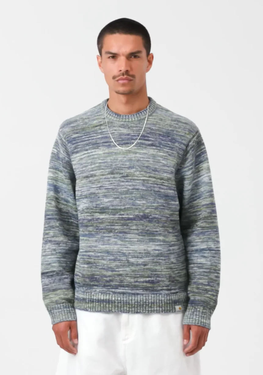 Carhartt WIP - Keenan Sweater Gradient / Deep Night - Image 3