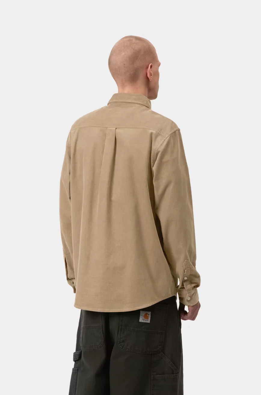 Carhartt WIP - L/S Madison Fine Cord Shirt Iroko / Wax - Image 4