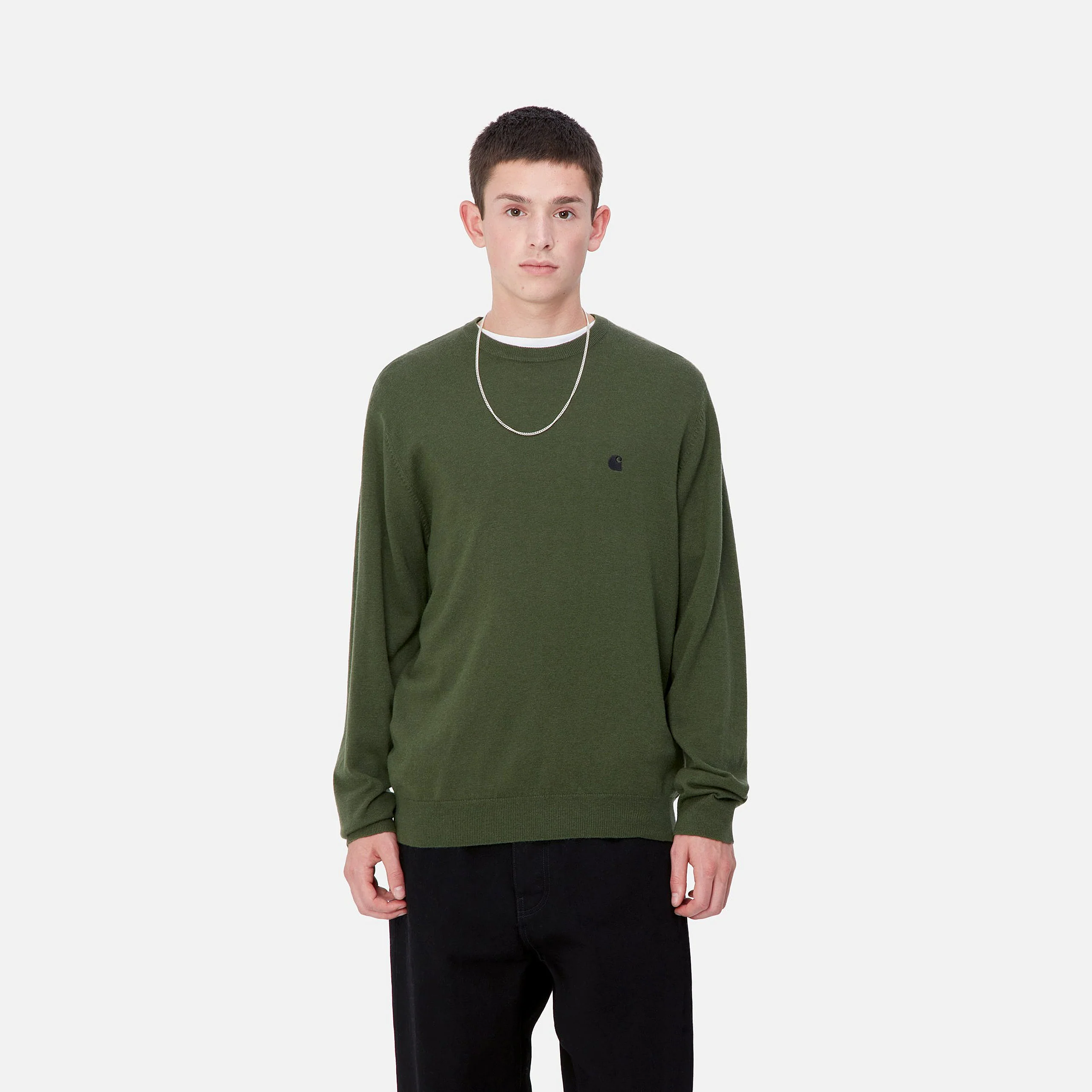 Carhartt WIP - Madison Sweater Tarragon / Black - Image 3