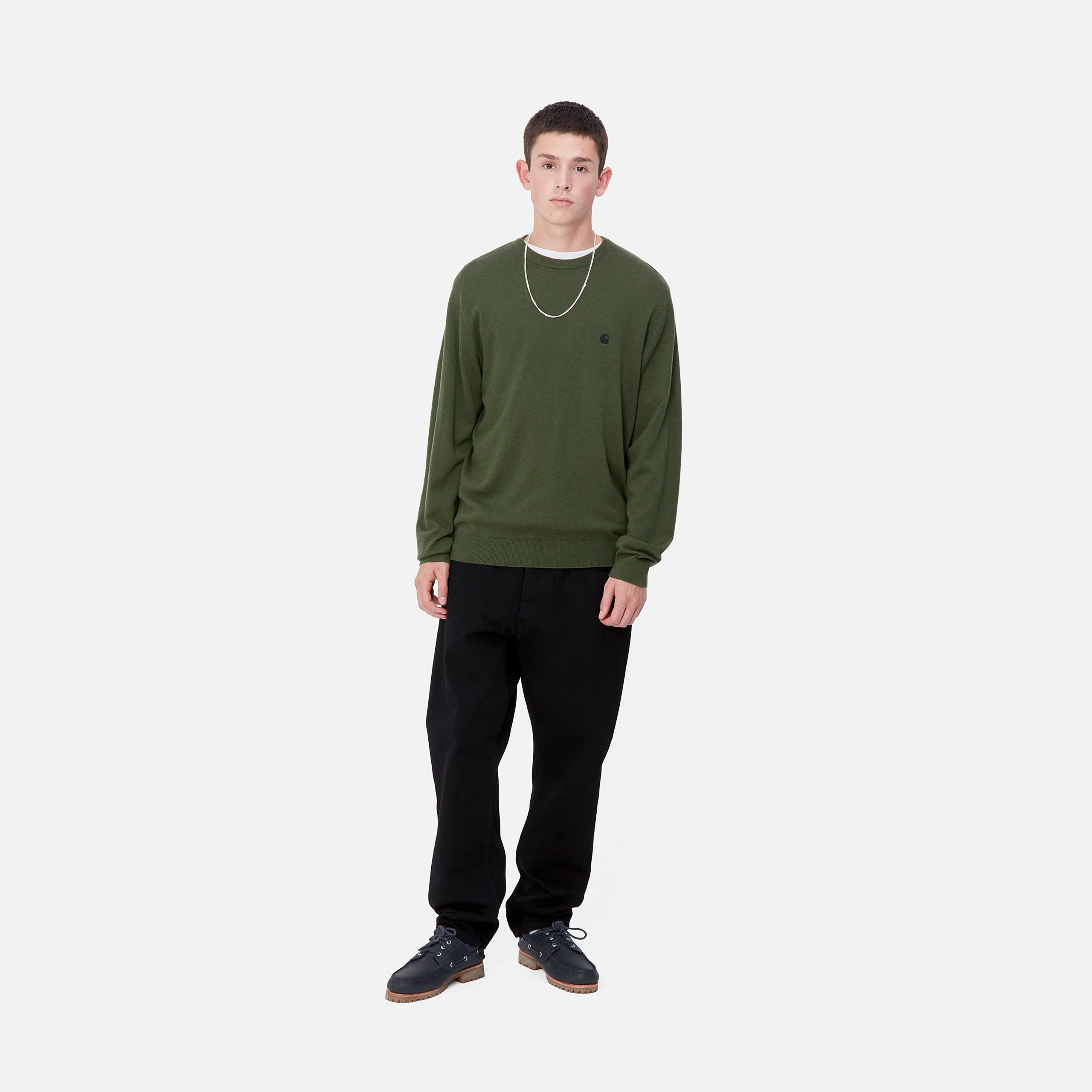 Carhartt WIP - Madison Sweater Tarragon / Black - Image 5