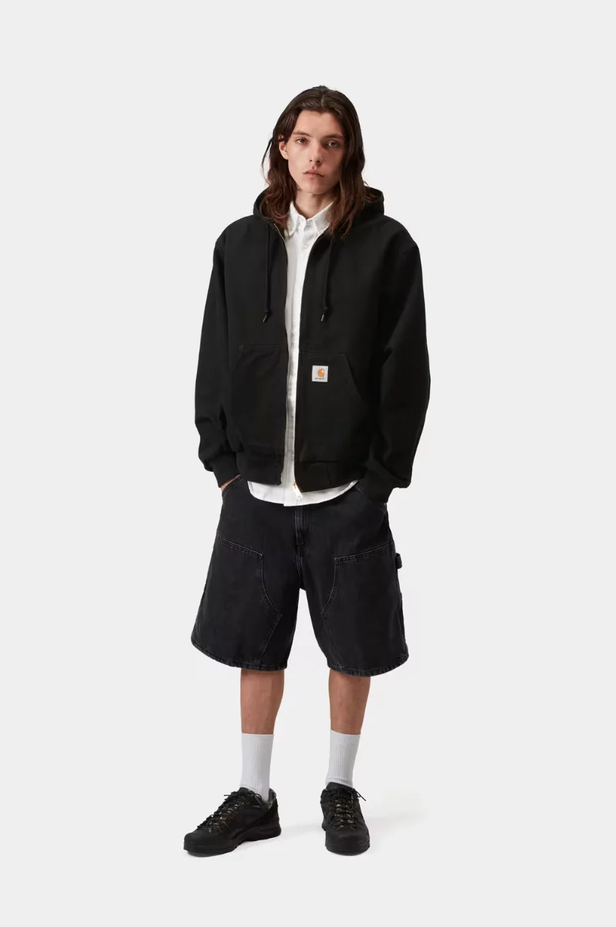 Carhartt WIP - OG Active Jacket Black Rinsed (Summer) - Image 4