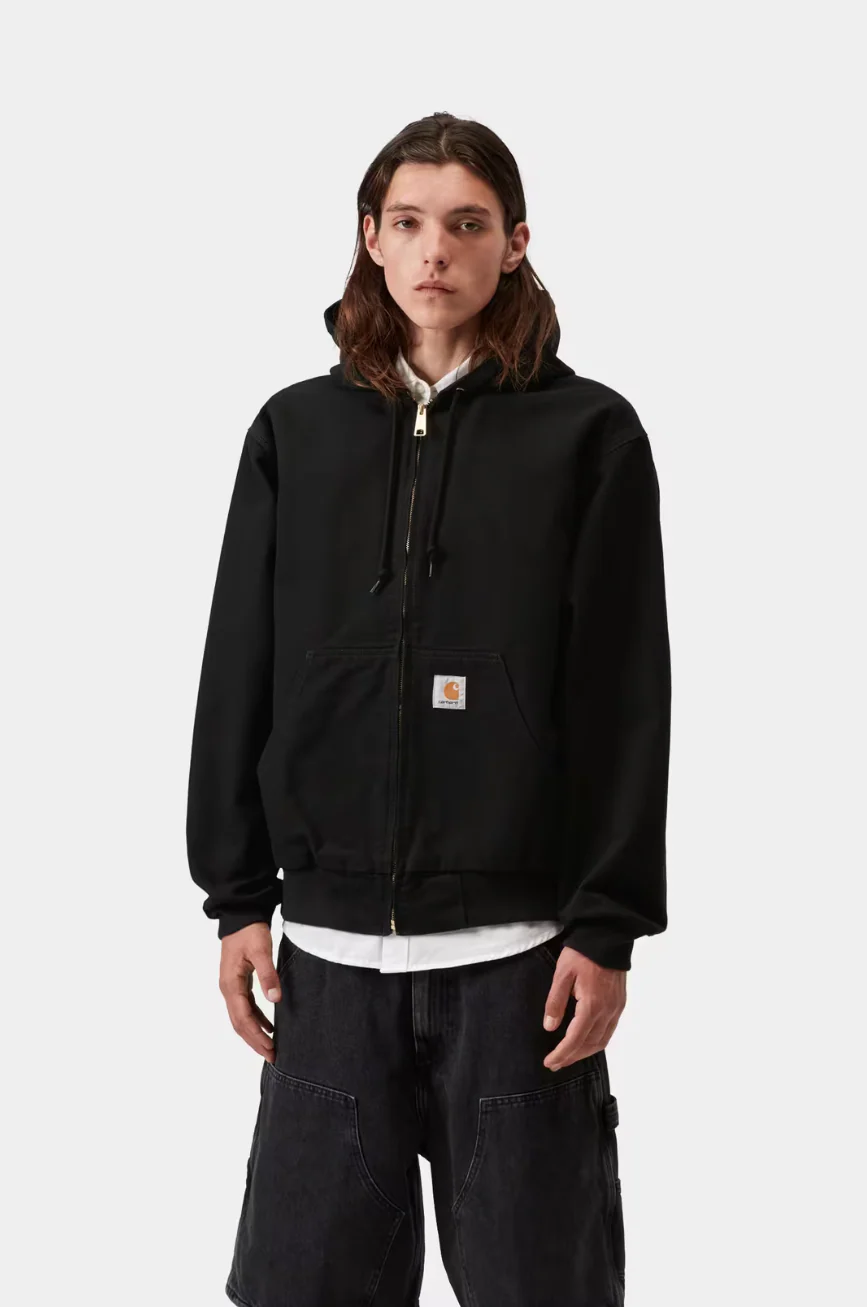 Carhartt WIP - OG Active Jacket Black Rinsed (Summer) - Image 5