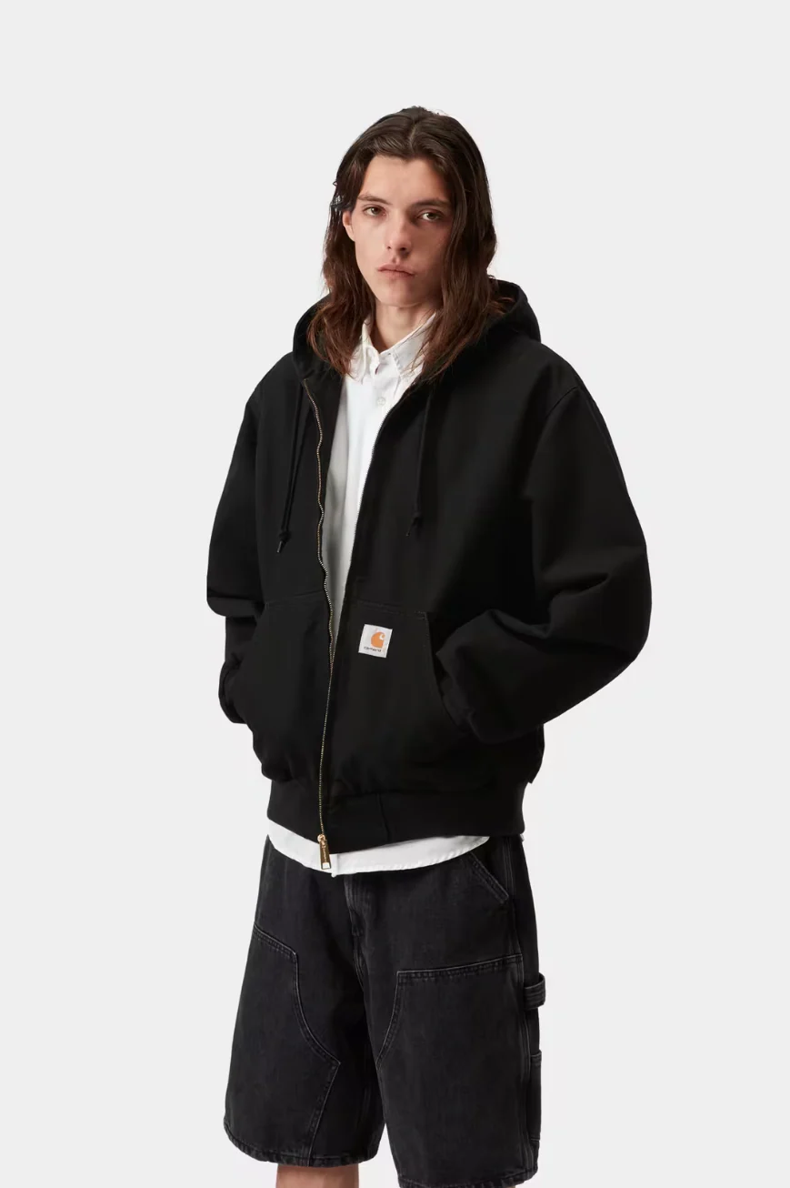 Carhartt WIP - OG Active Jacket Black Rinsed (Summer) - Image 7