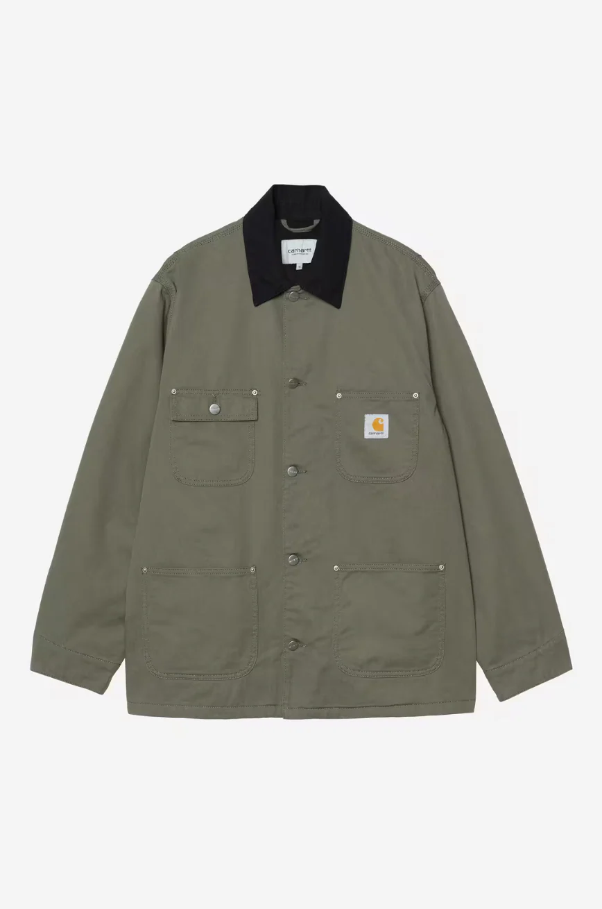 Carhartt WIP - OG Chore Coat Leaf / Black Rinsed (Summer)