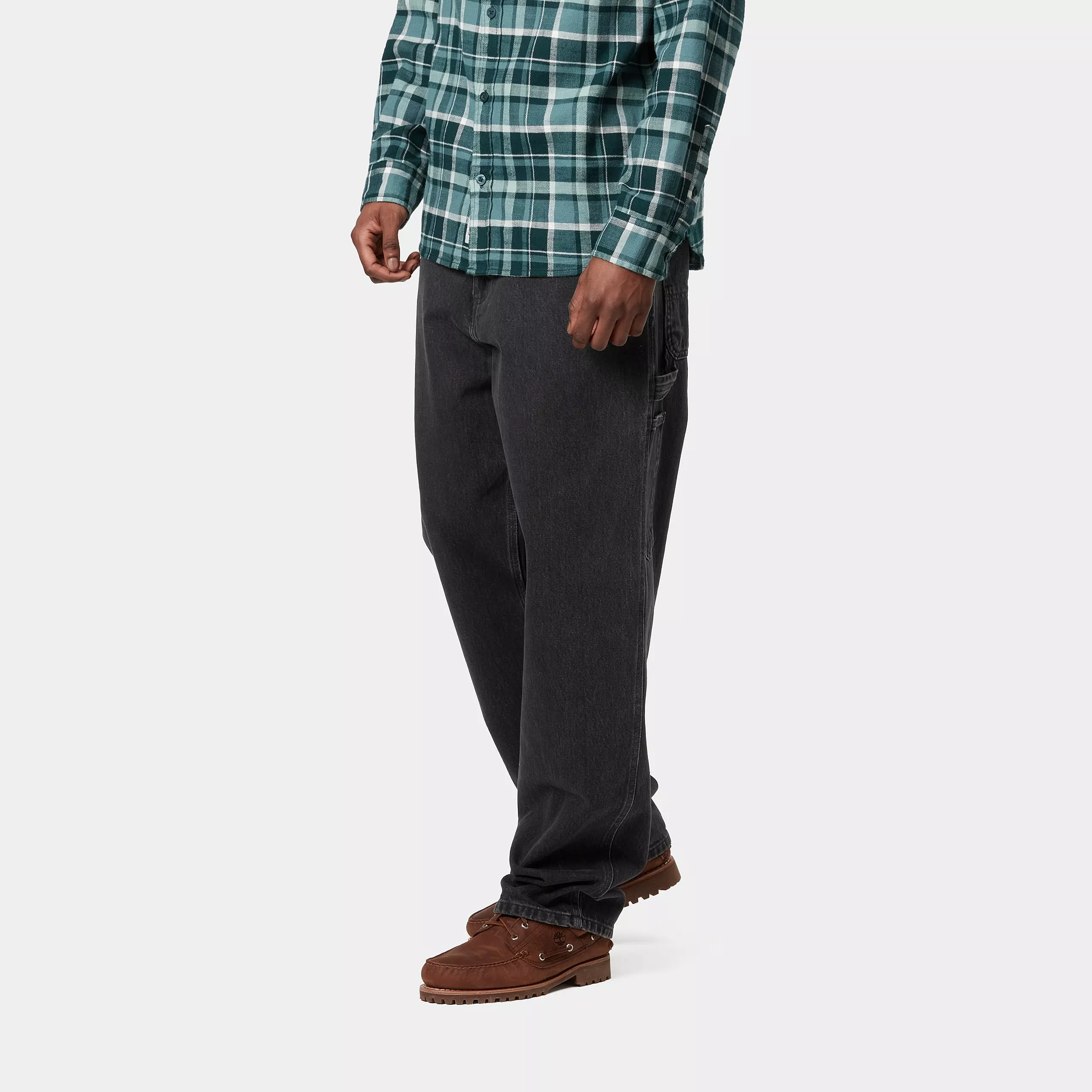Carhartt WIP - Single Knee Pant Black Stone Washed - Image 4