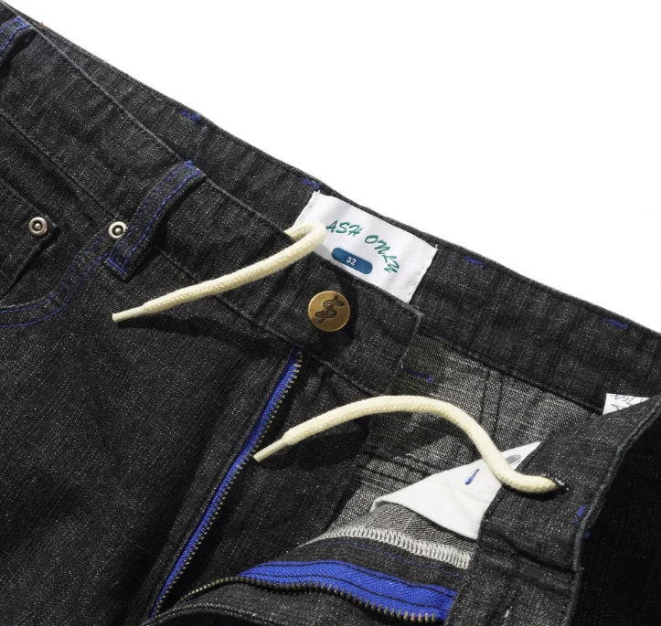 Cash Only - Break Denim Shorts Streaky Black - Image 3