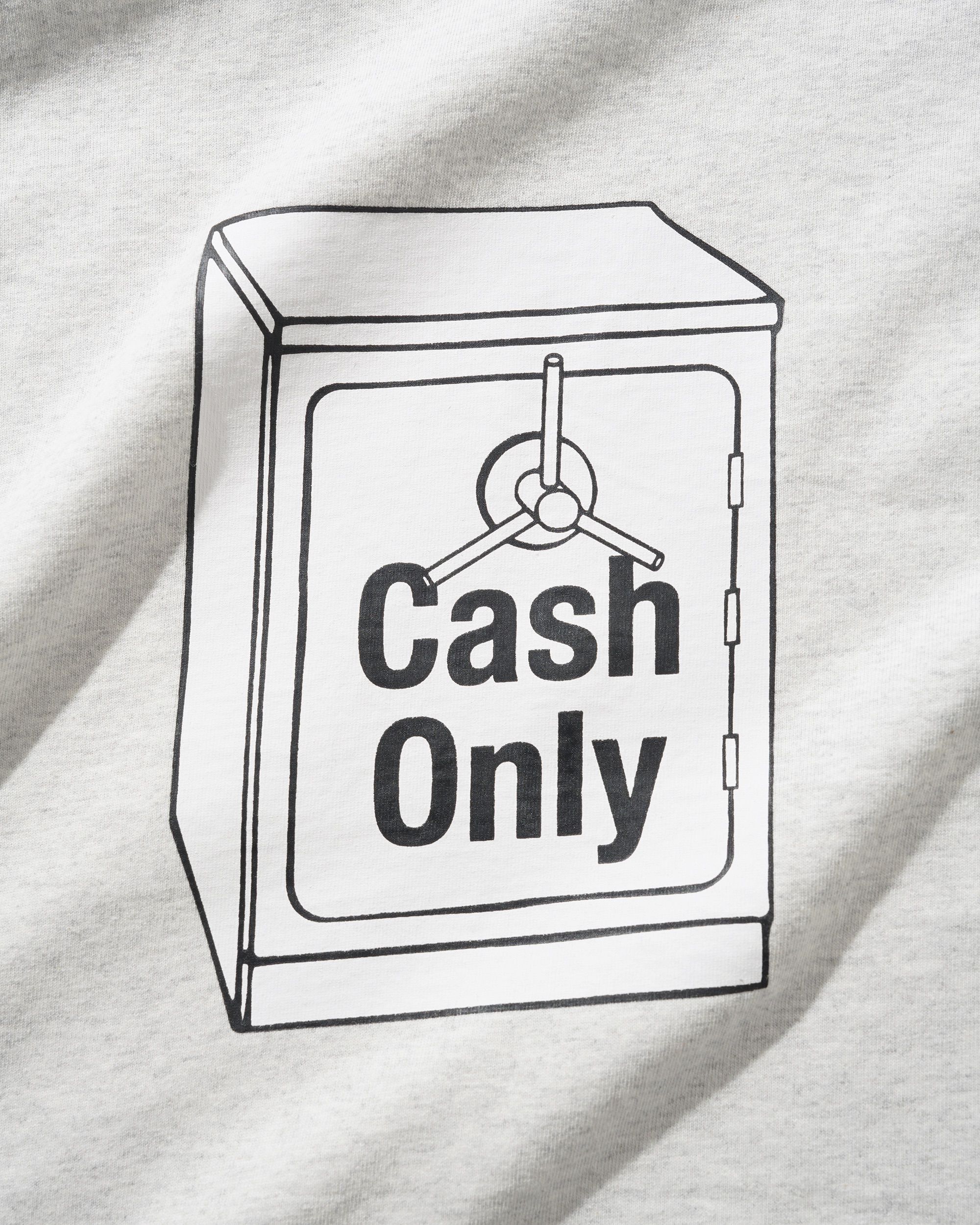 Cash Only - Cash Safe T-Shirt Ash - Image 2