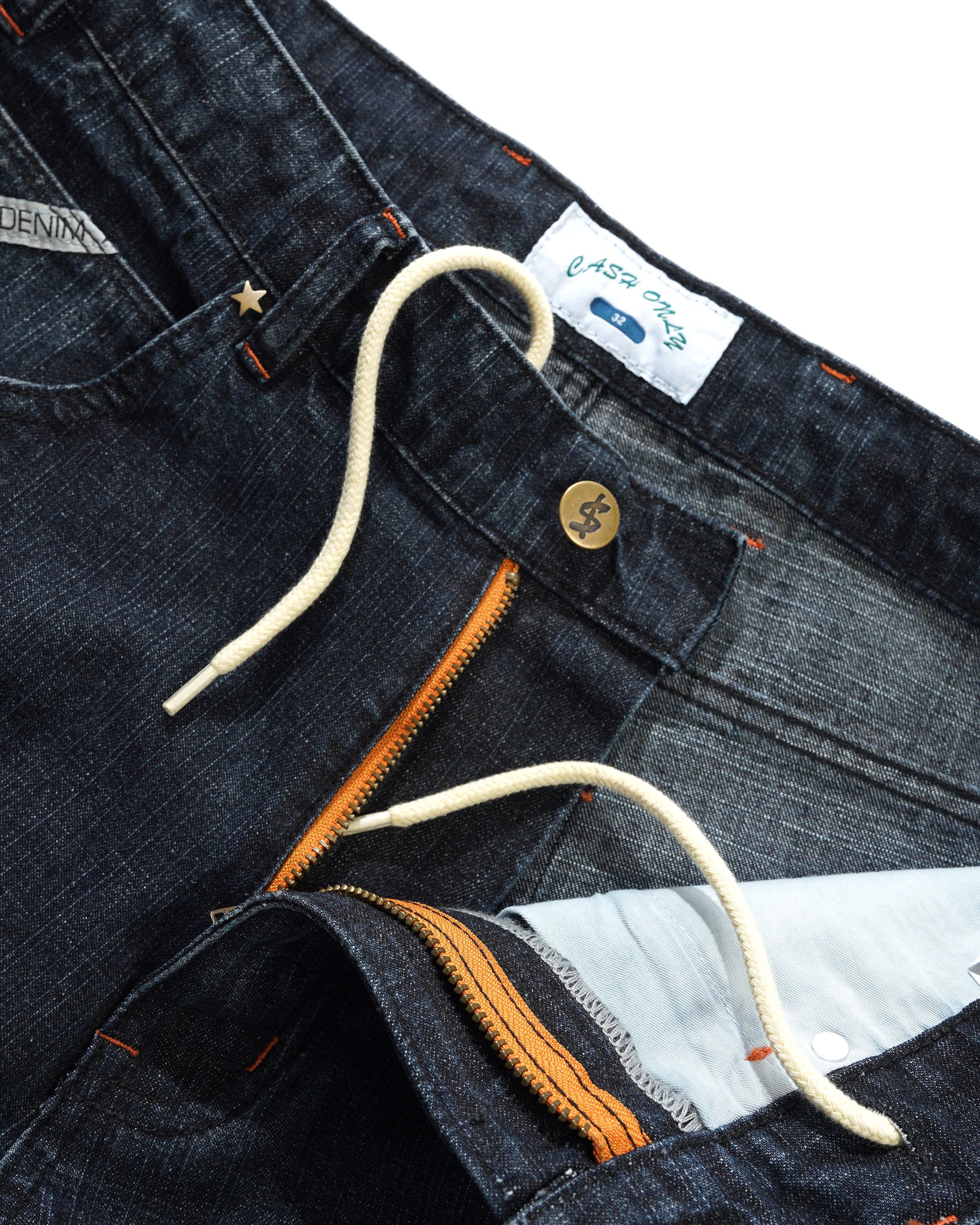 Cash Only - Company Denim Shorts Distress Washed Midnight - Image 3