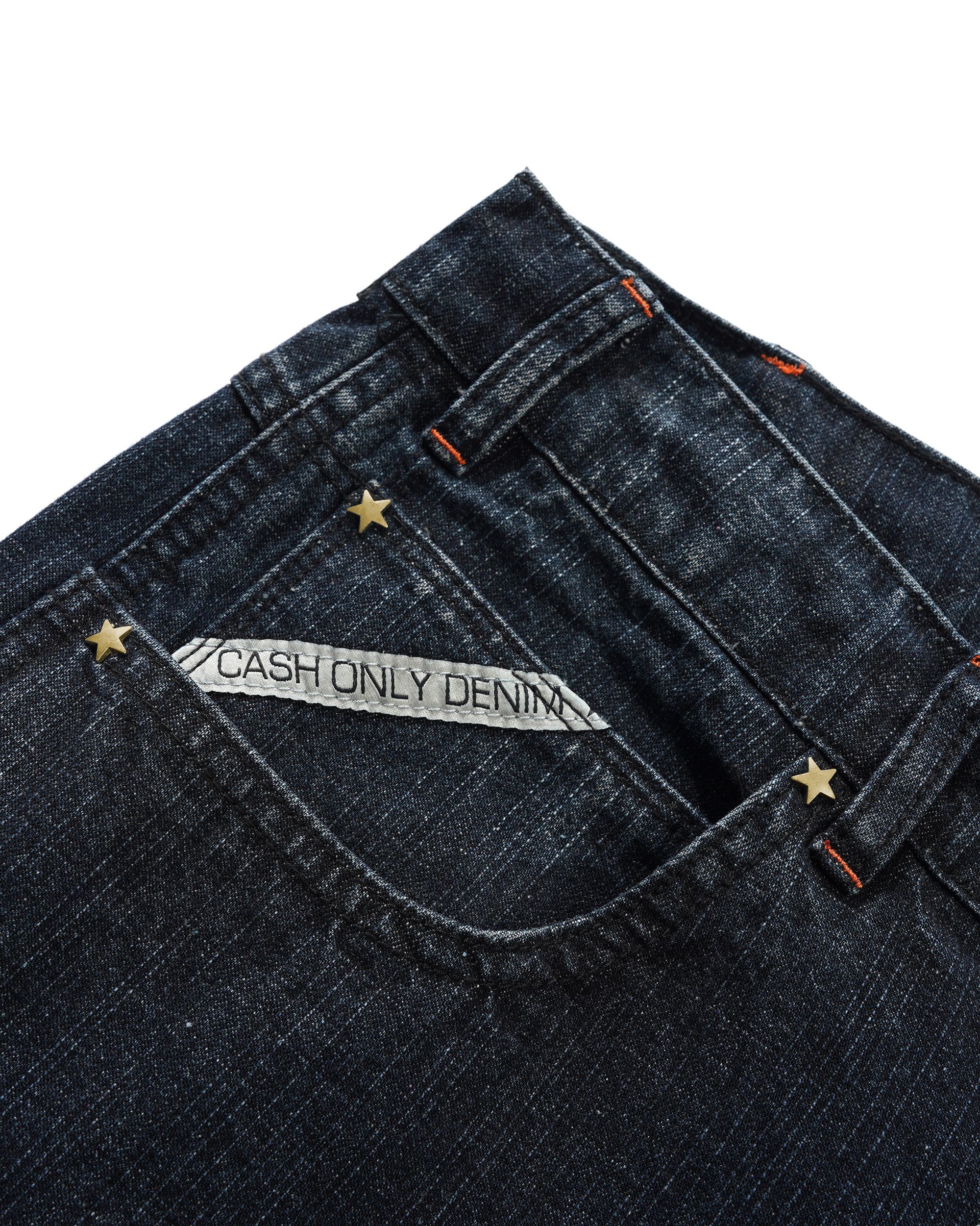 Cash Only - Company Denim Shorts Distress Washed Midnight - Image 4