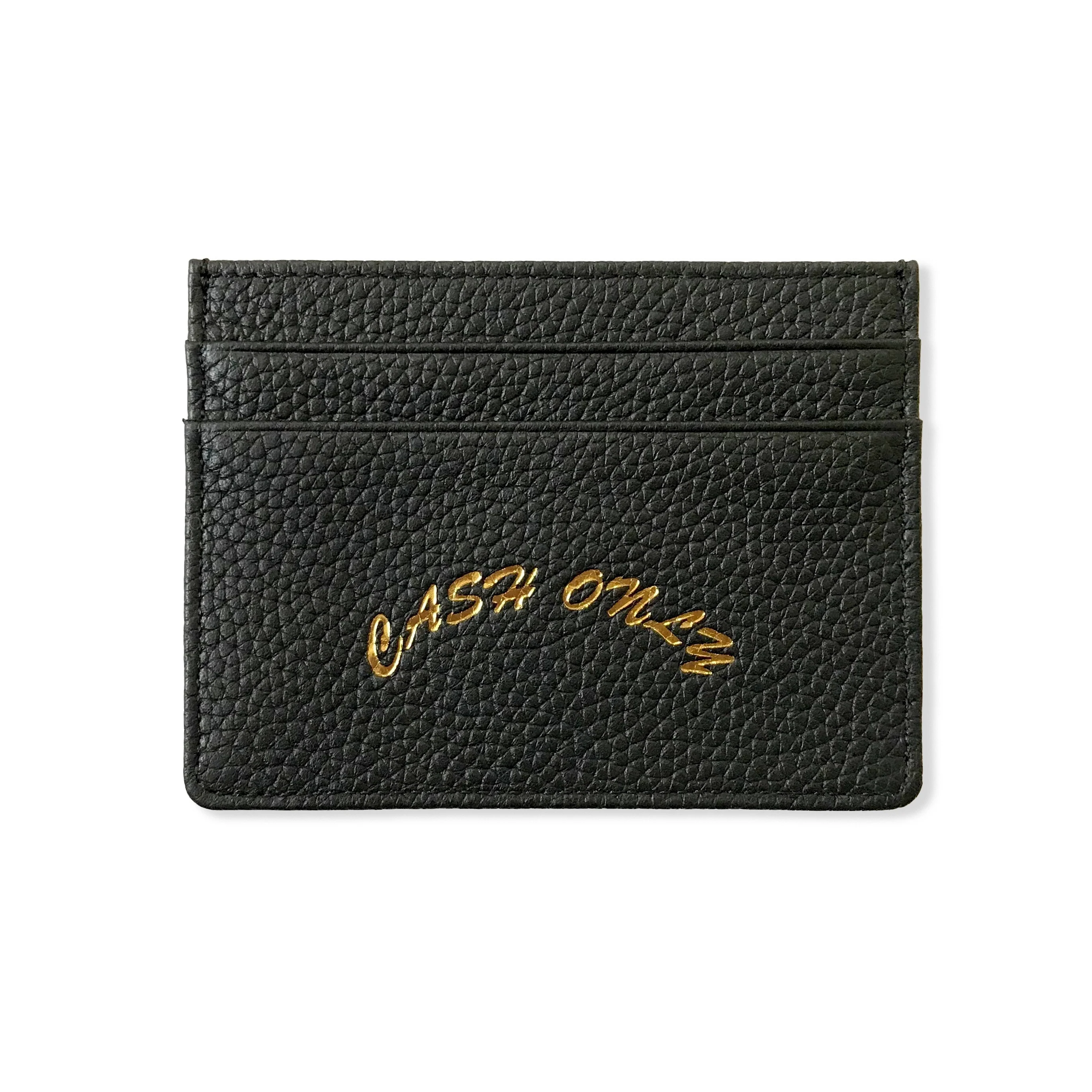 Cash Only - Leather Cardholder Black