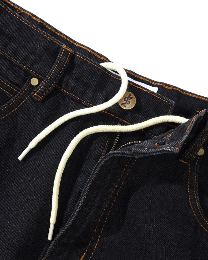 Cash Only - Logo Baggy Denim Jeans Washed Black - Image 5