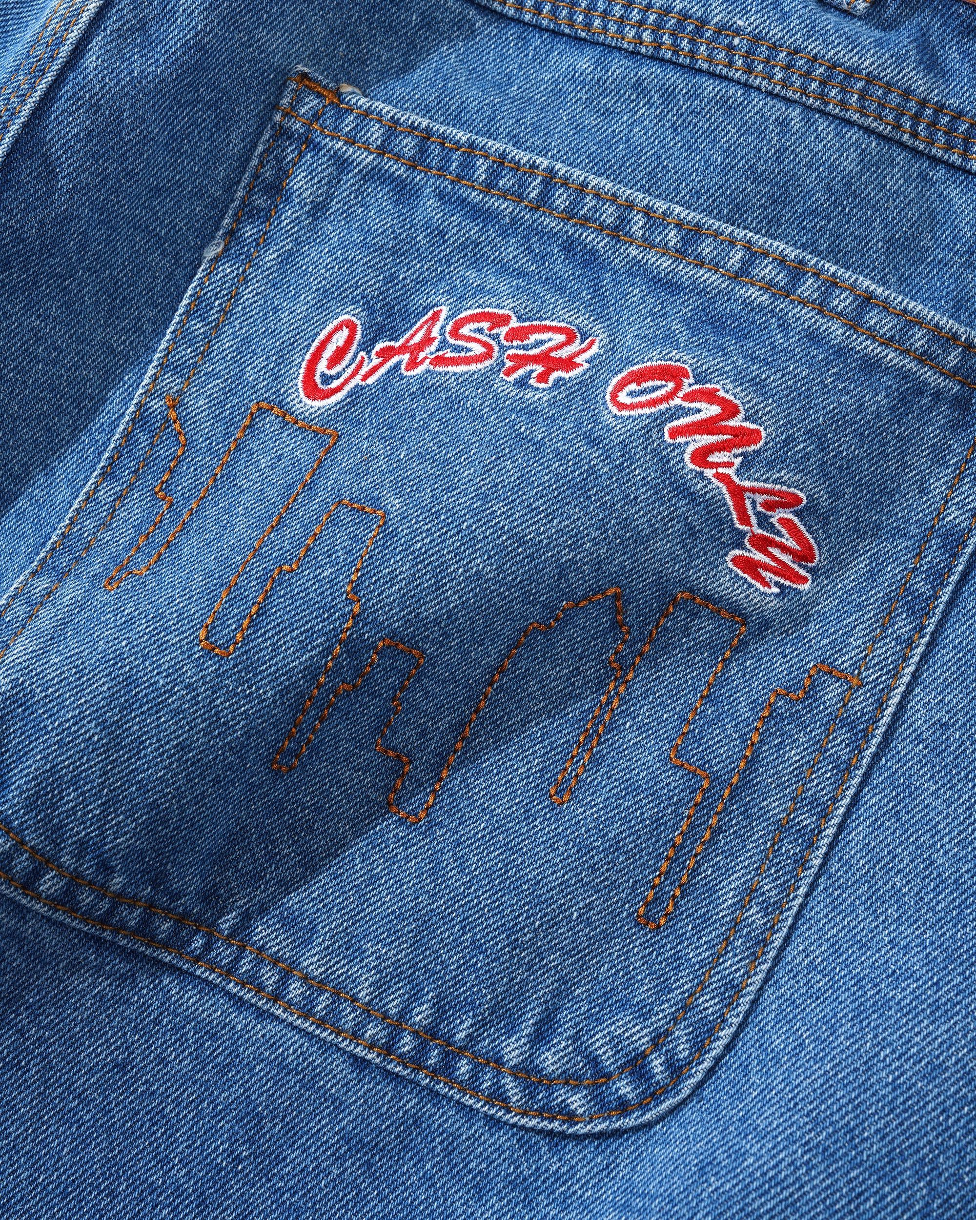 Cash Only - Logo Baggy Denim Jeans Washed Indigo - Image 3