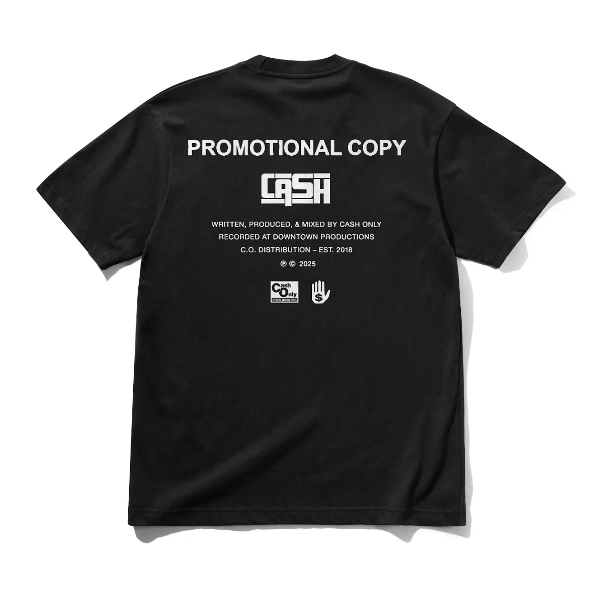 Cash Only - Promotional Tee Black - Image 2