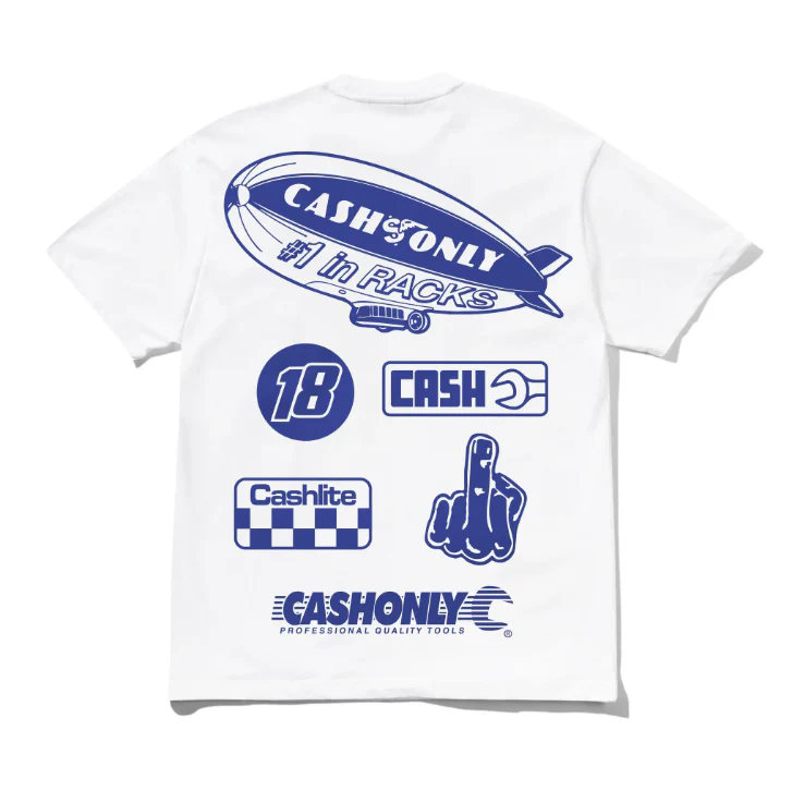 Cash Only - Service Tee White - Image 2