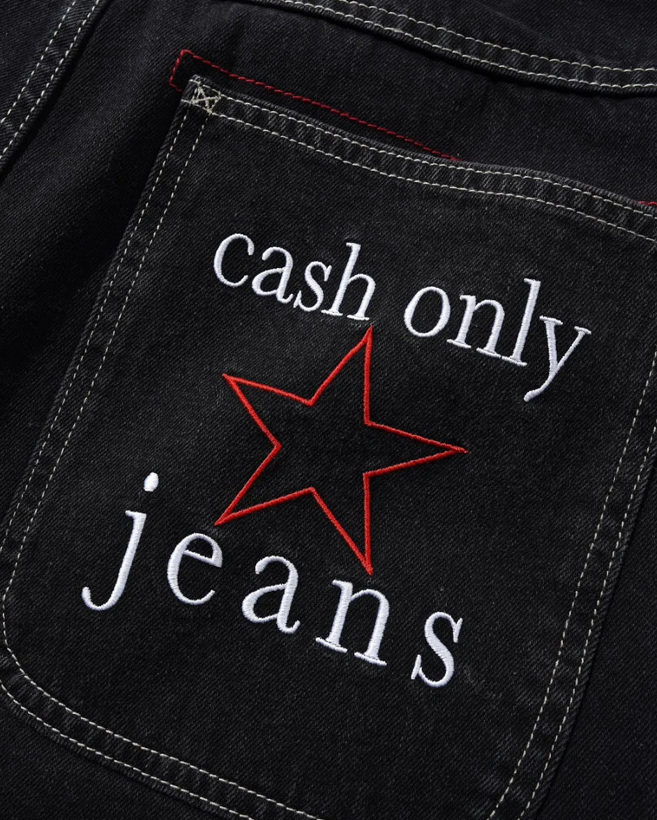 Cash Only - Stars Denim Jeans Washed Black - Image 3