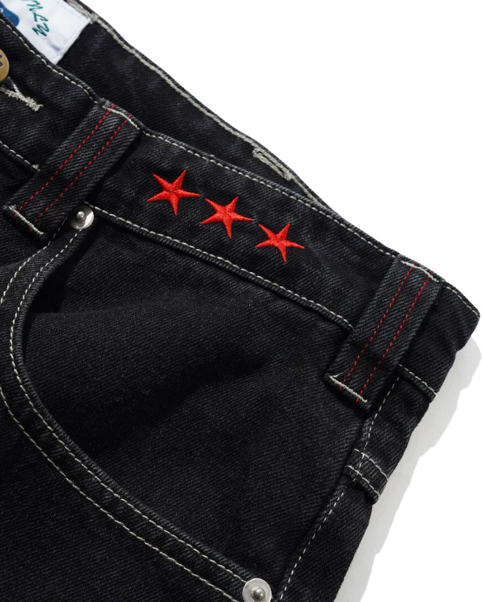 Cash Only - Stars Denim Jeans Washed Black - Image 4