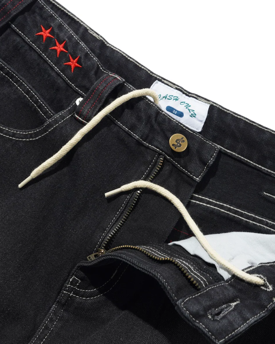 Cash Only - Stars Denim Jeans Washed Black - Image 5