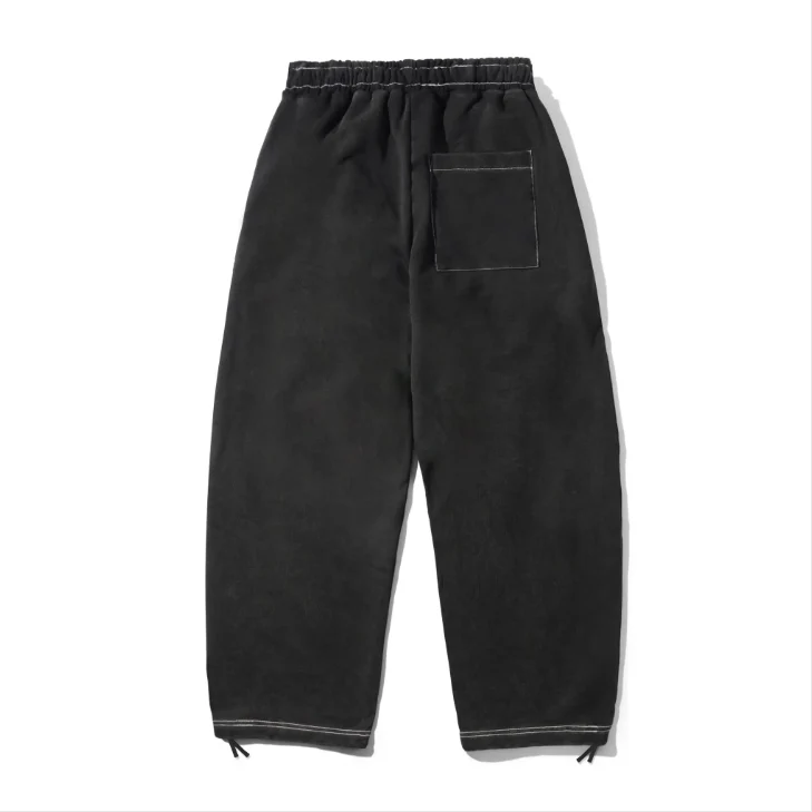 Cash Only - Strip Fleece Sweatpants Washed Black - Image 2