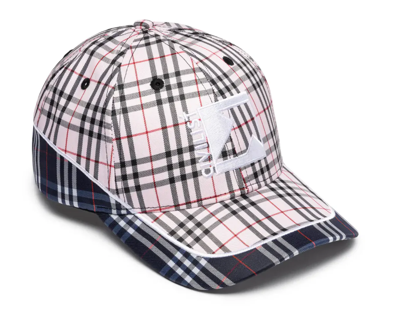 Civilist - Checks Low Pro Cap Pink/Blue - Image 2