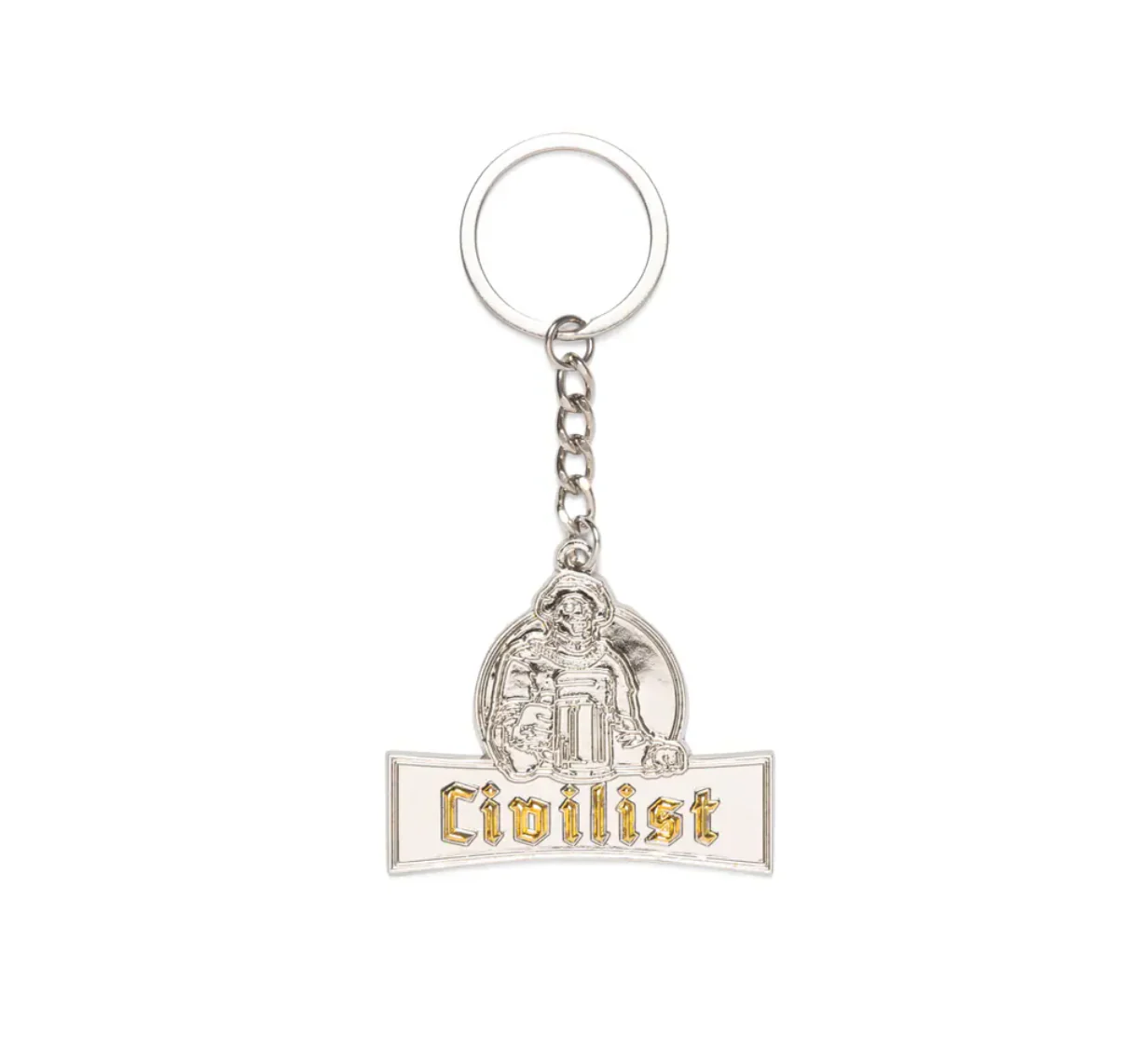 Civilist - Schulle Chrome Keychain Silver