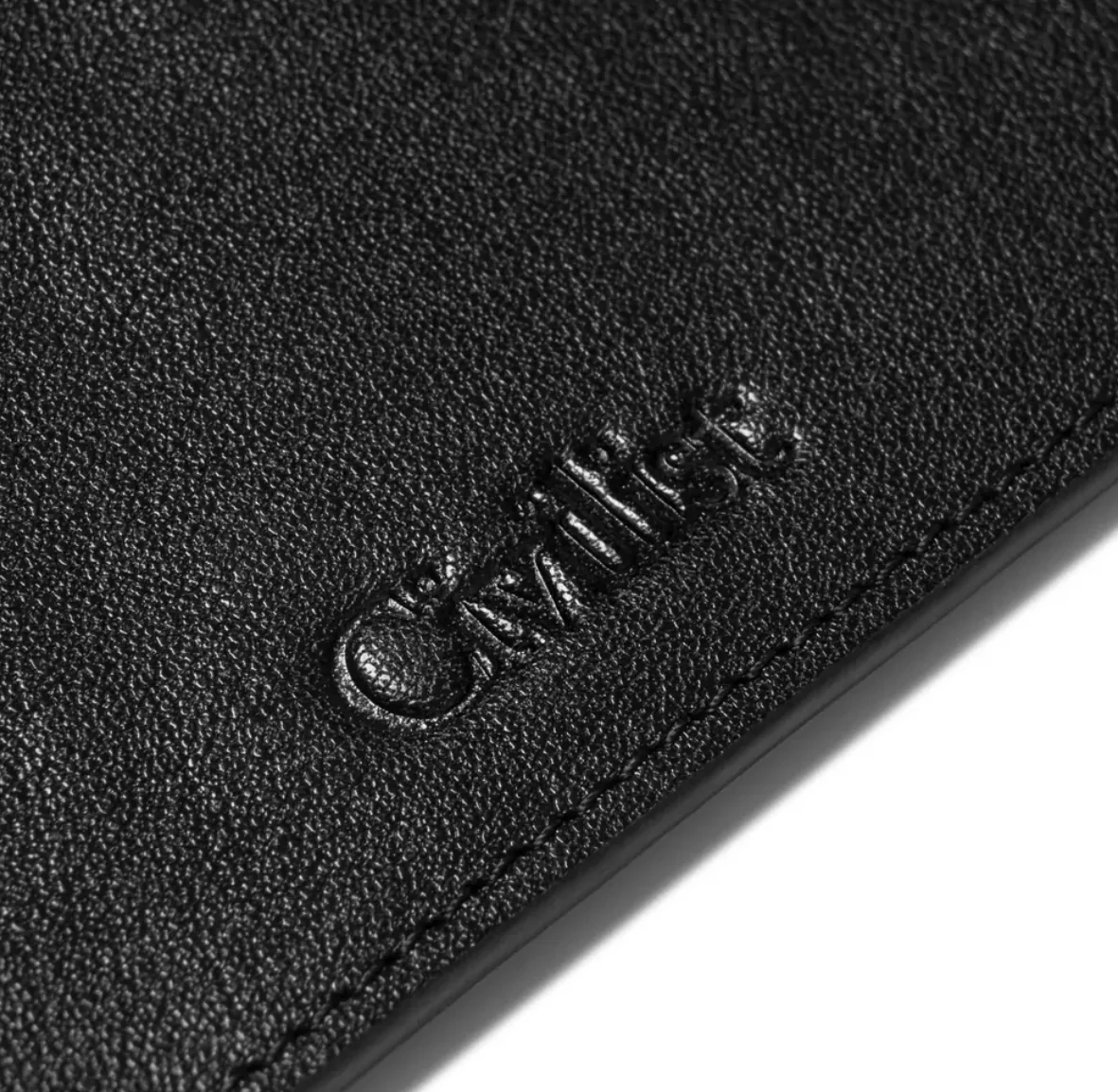 Civilist - Zippered Leather Pouch Black - Image 3
