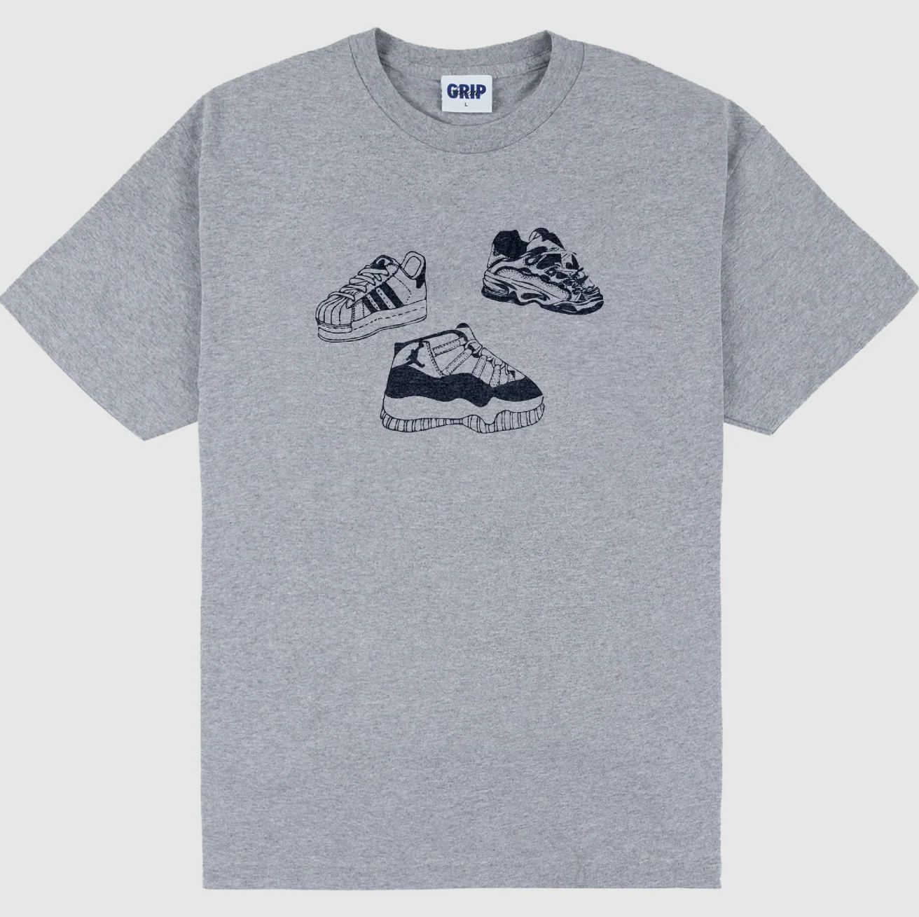 Classic Grip - Sneaker Tee Heather Grey