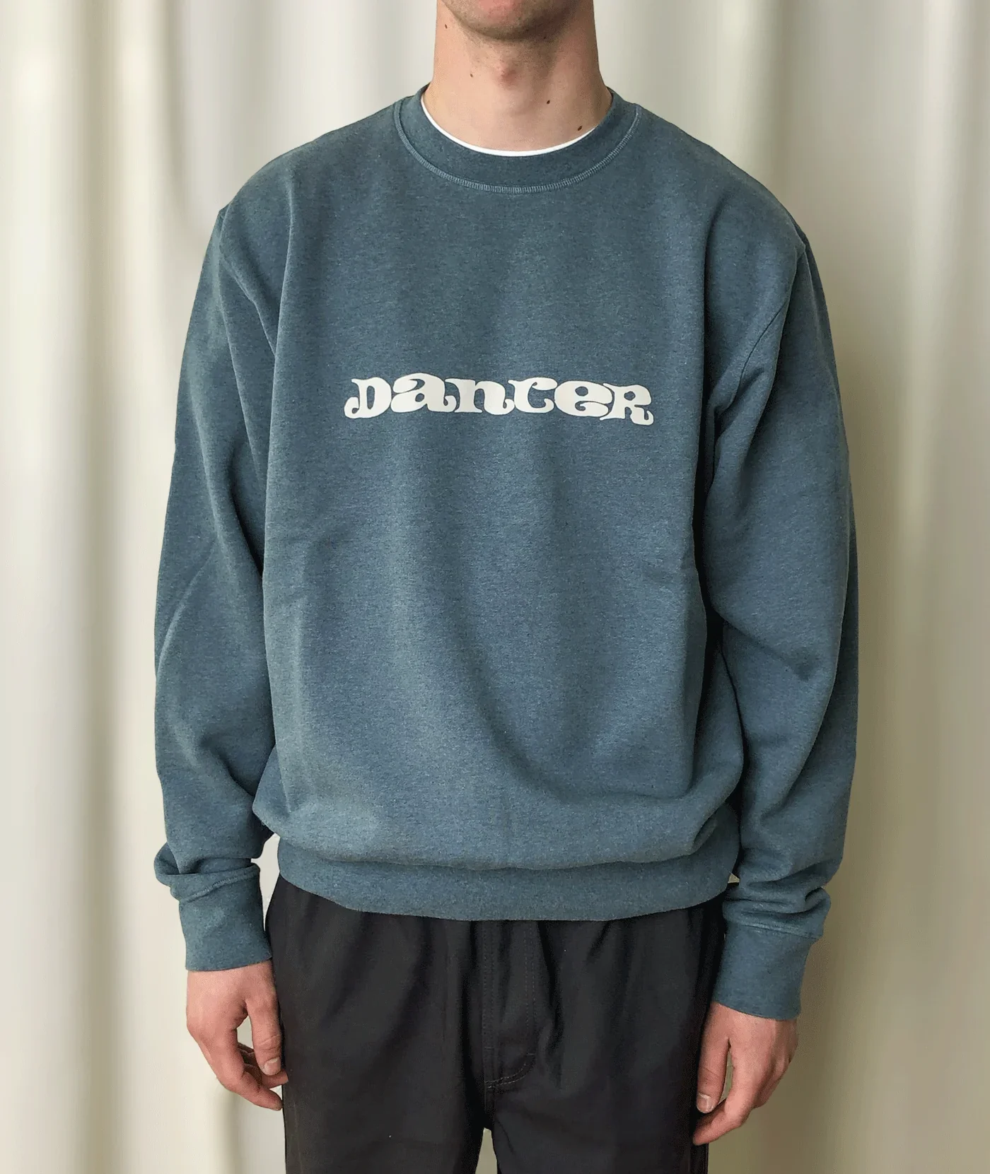 Dancer - 70's Logo Crew Sweat Dark Teal - Image 3