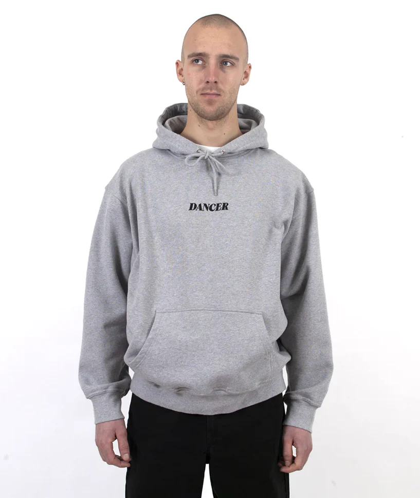 Dancer - Italic Hoodie Heather Grey - Image 2