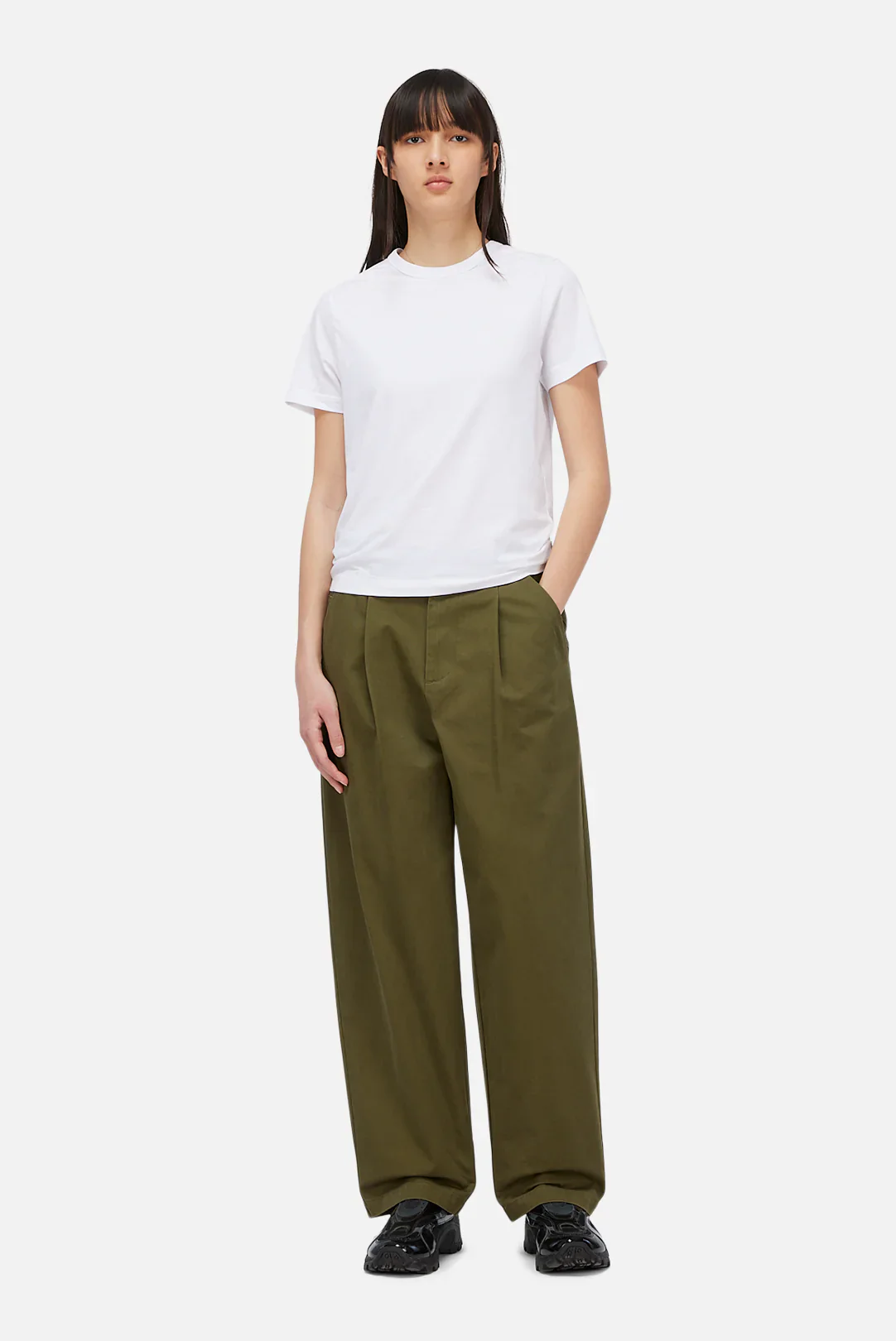 Dime - Baggy Chino Pant Forest Green - Image 6