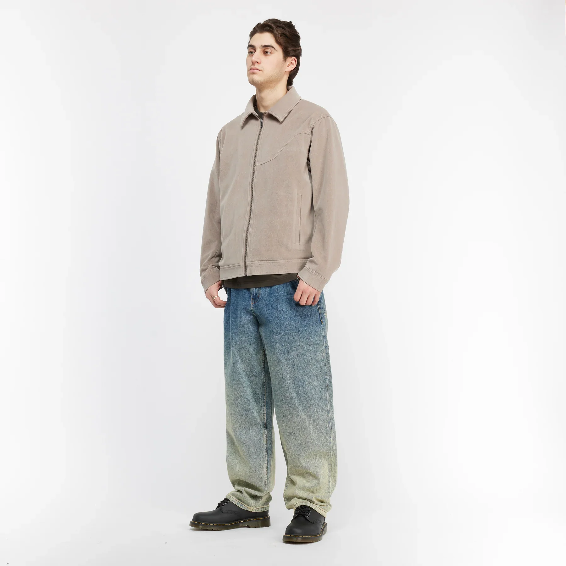 Dime - Baggy Denim Pants Dipped Sandblasted Indigo - Image 6