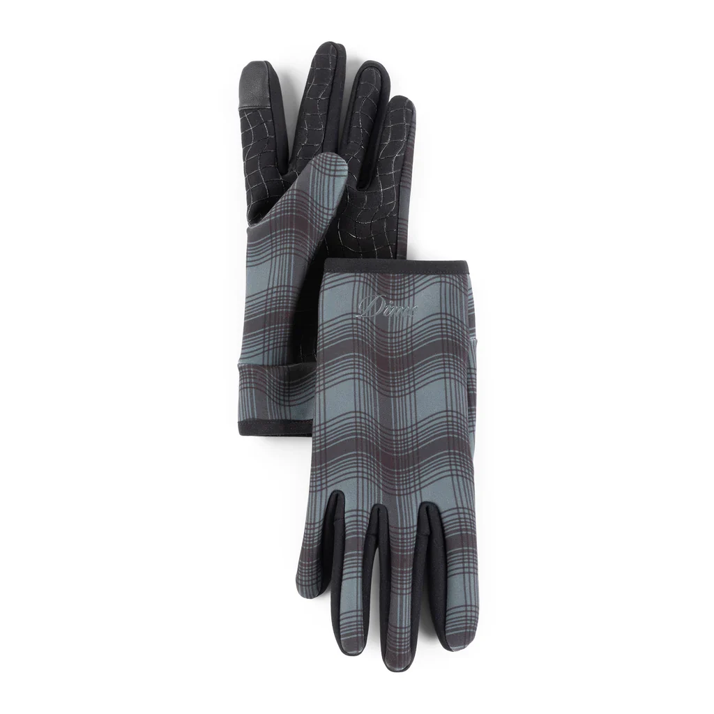 Dime - City Plaid Gloves Charcoal